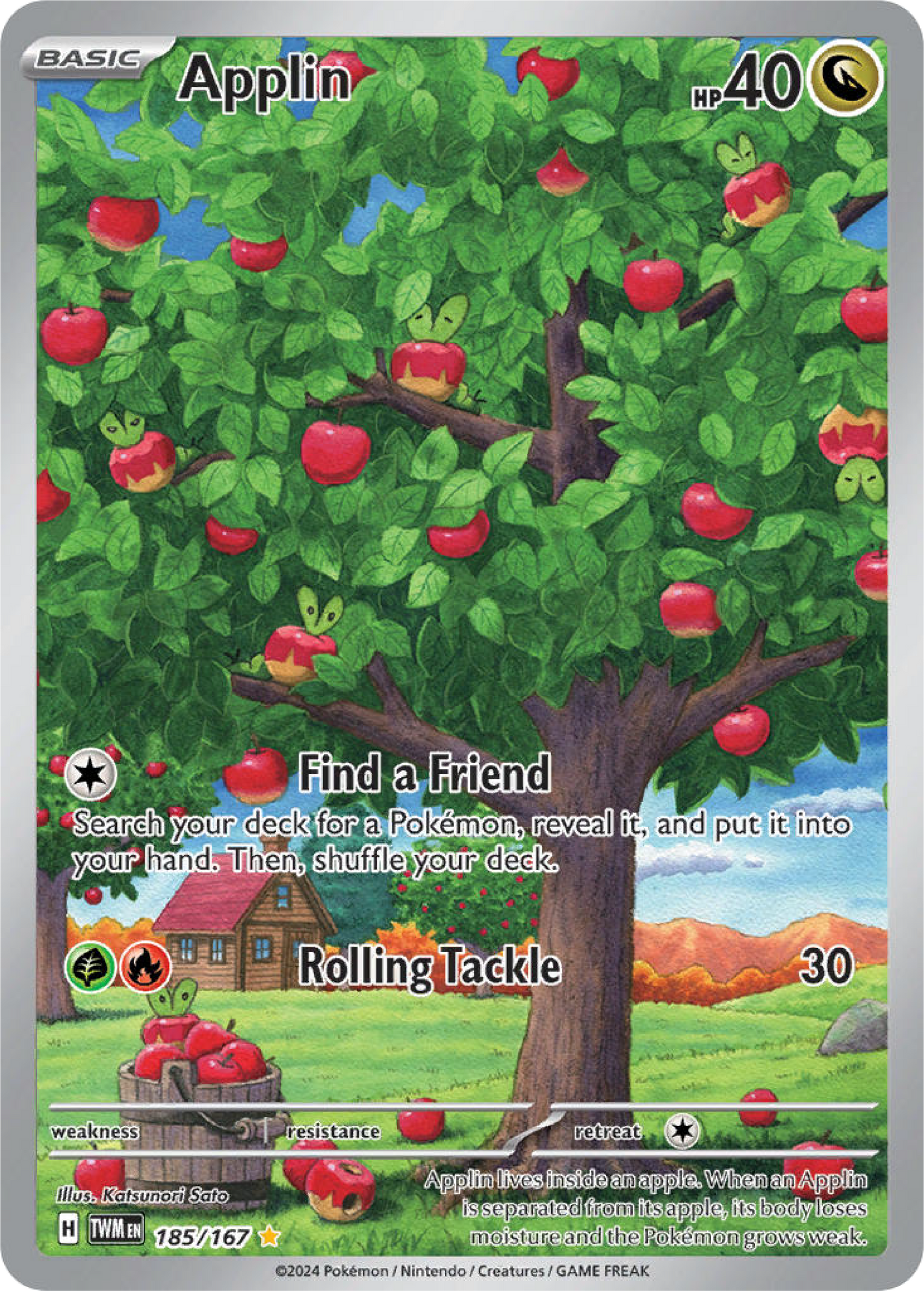 Applin (185/167) - Twilight Masquerade - Pokemon Card Singles - High Value Hobby