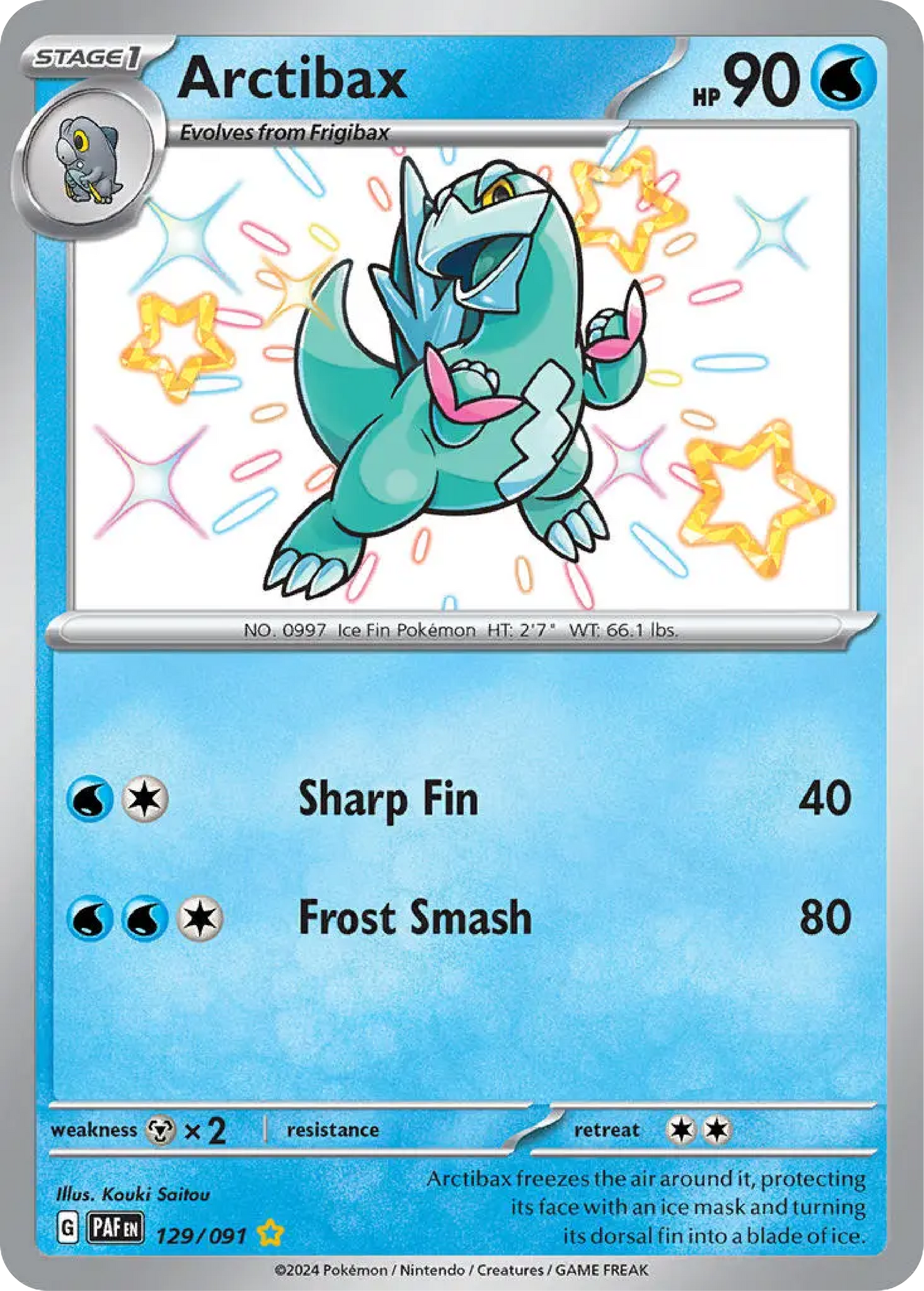 Arctibax (129/091) - Paldean Fates