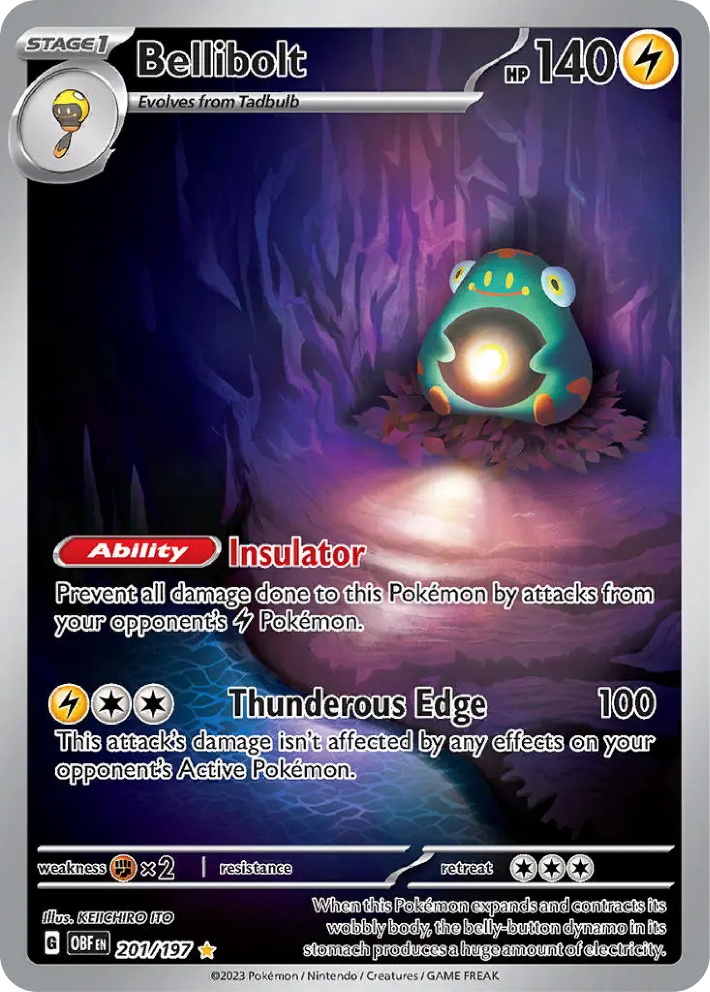 Bellibolt (201/197) - Obsidian Flames - Buy English Pokemon Card Singles - High Value Hobby