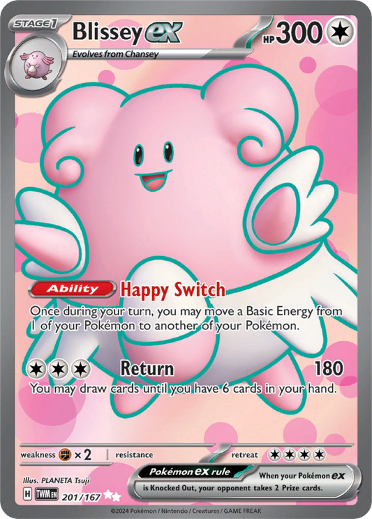 Blissey Ex (201/167) - Twilight Masquerade - Pokemon Card Singles - High Value Hobby