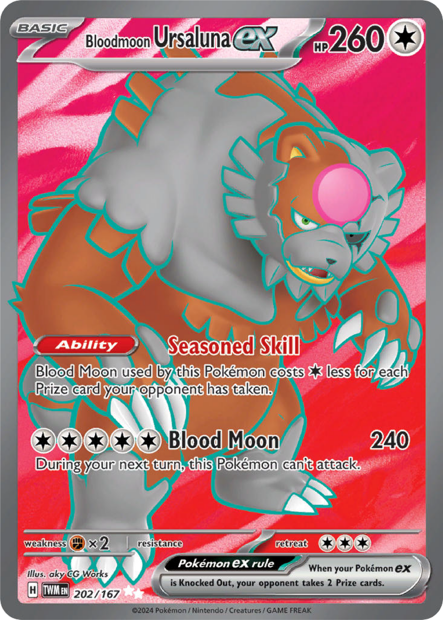 Bloodmoon Ursaluna Ex (202/167) - Twilight Masquerade - Pokemon Card Singles - High Value Hobby