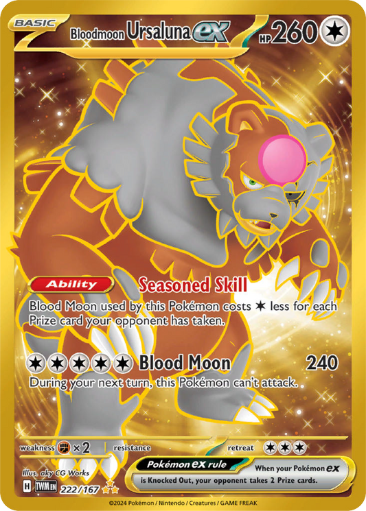 Bloodmoon Ursaluna Ex (222/167) - Twilight Masquerade - Pokemon Card Singles - High Value Hobby