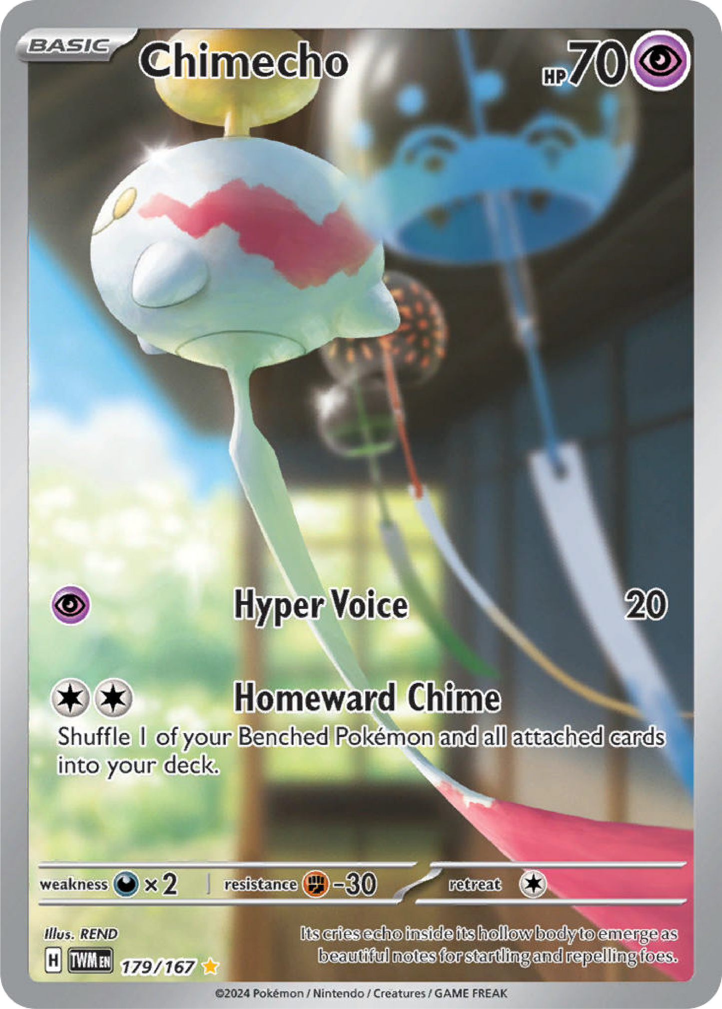 Chimecho (179/167) - Twilight Masquerade - Pokemon Card Singles - High Value Hobby