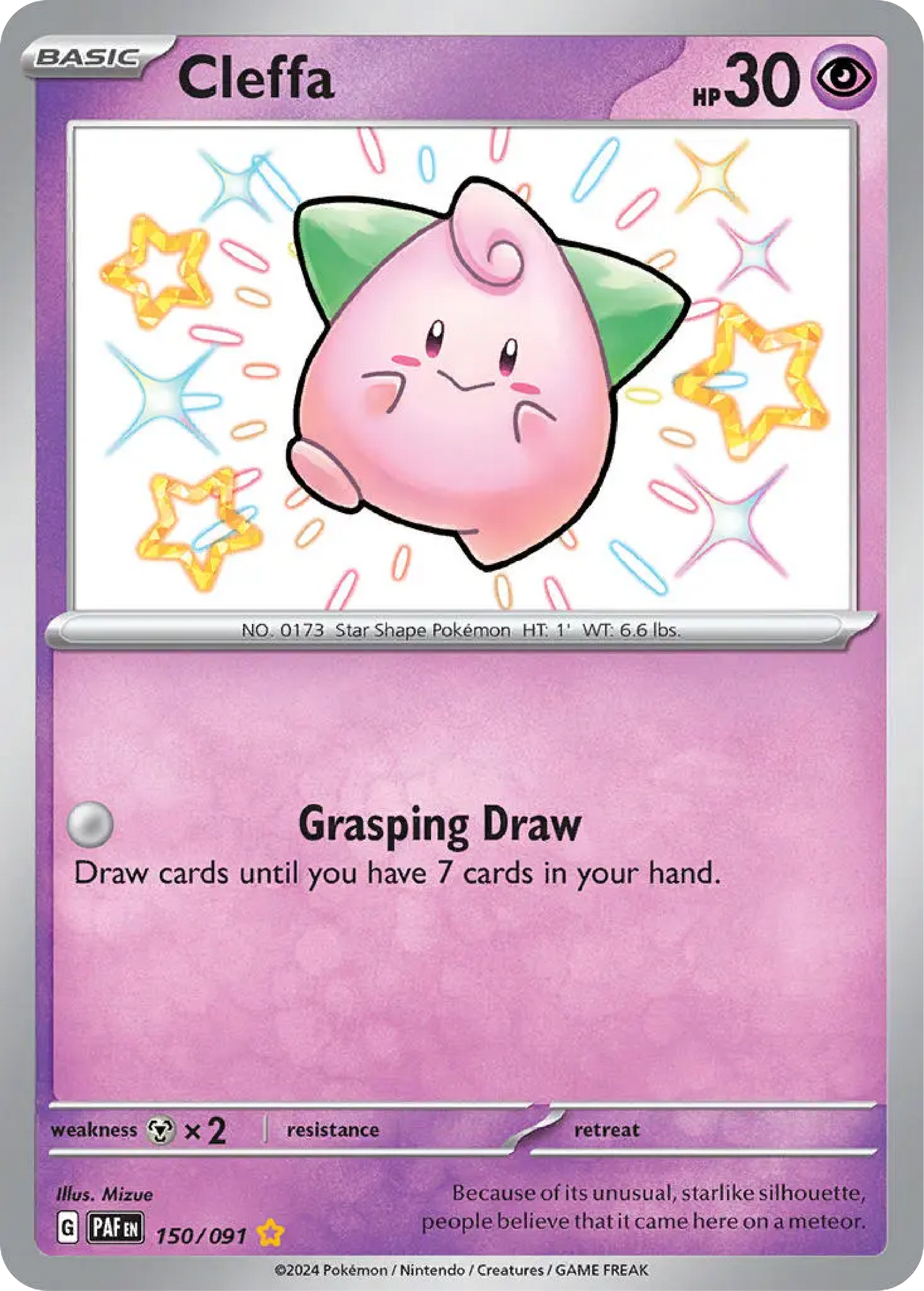 Cleffa (150/091) - Paldean Fates