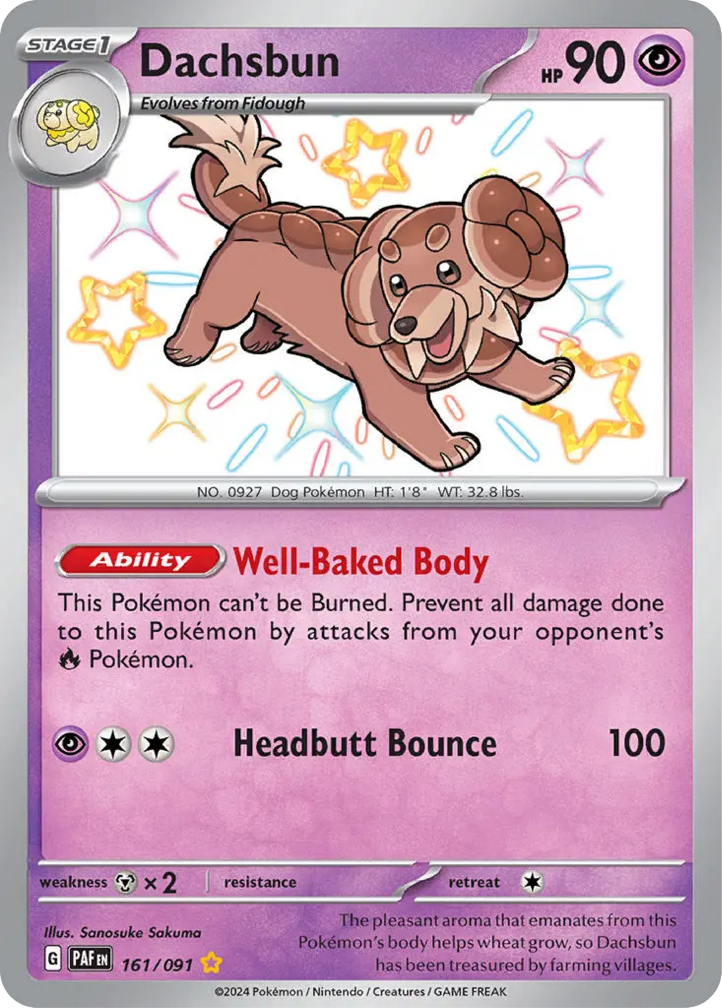 Dachsbun (161/091) - Paldean Fates