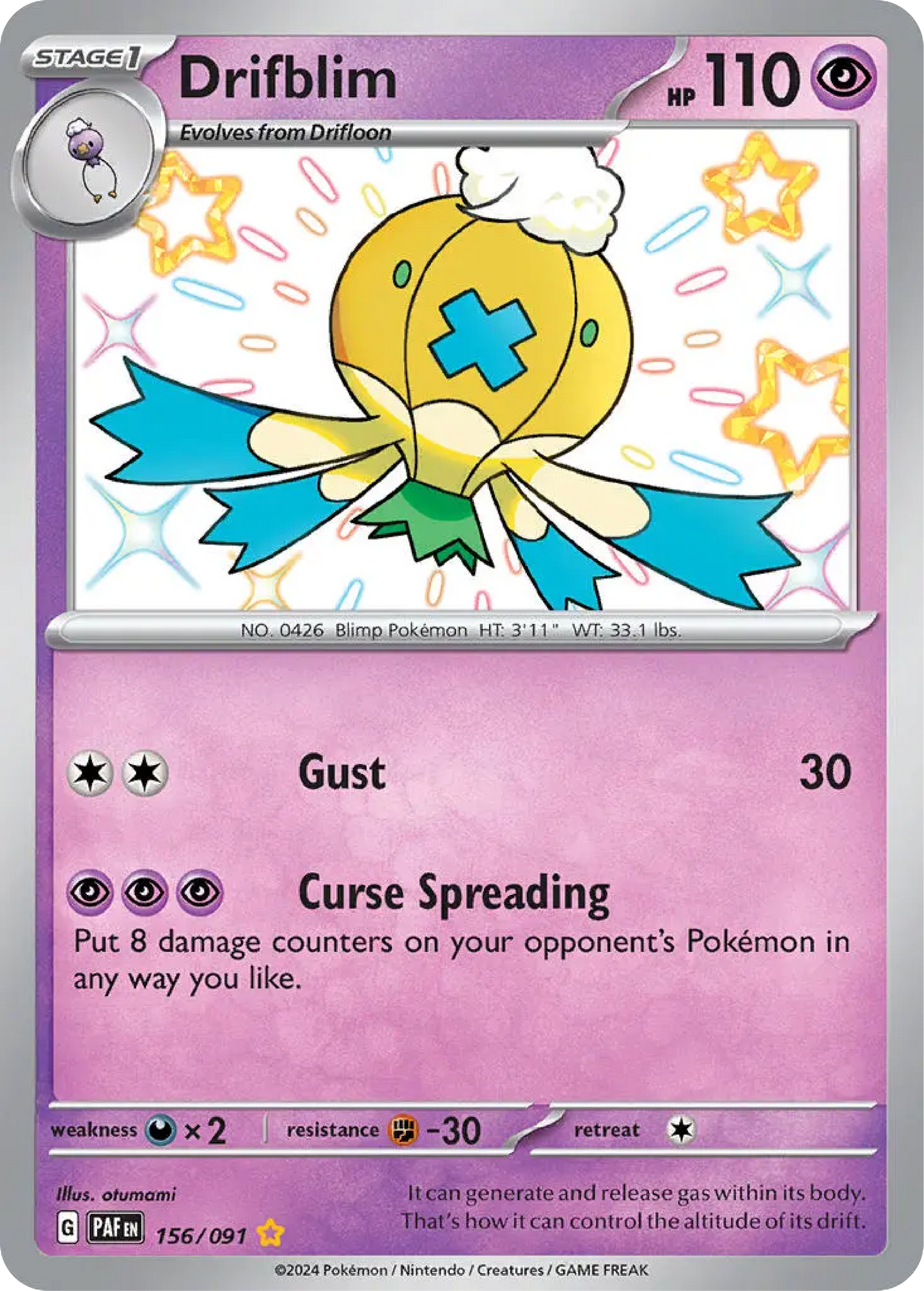 Drifblim (156/091) - Paldean Fates