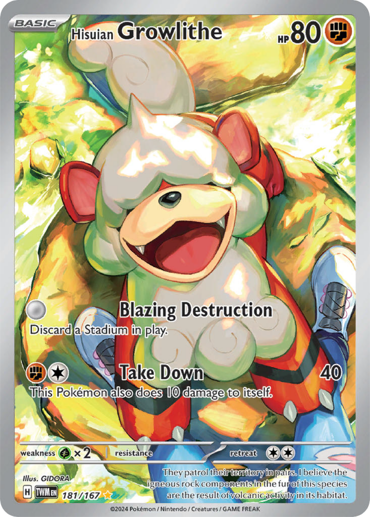 Hisuian Growlithe (181/167) - Twilight Masquerade - Pokemon Card Singles - High Value Hobby