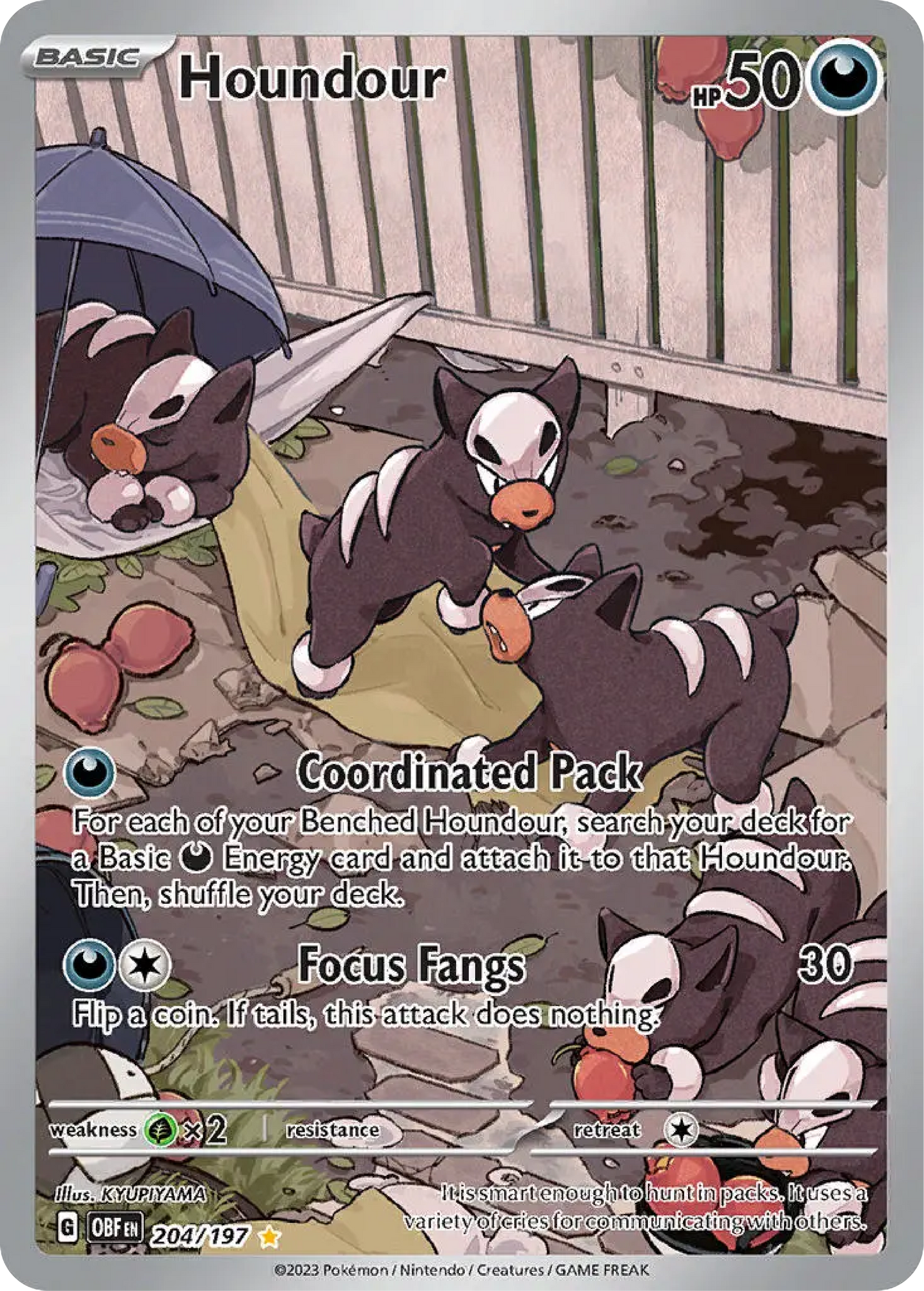 Houndour (204/197) - Obsidian Flames -Buy English Pokemon Card Singles - High Value Hobby