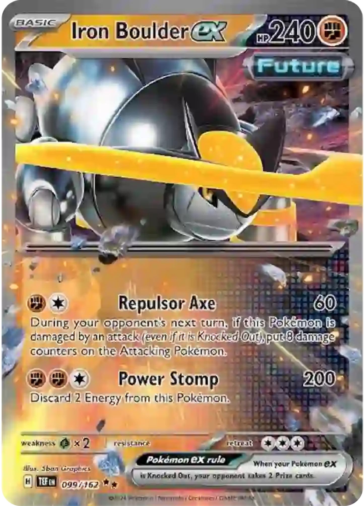 Iron Boulder Ex - Pokemon Scarlet & Violet Temporal Forces - Pokemon Card Singles - High Value Hobby