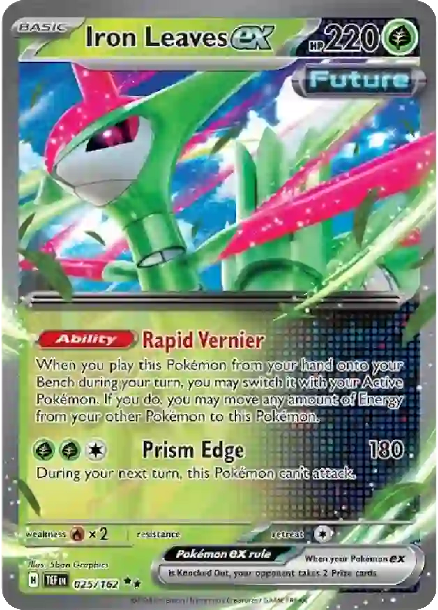 Iron Leaves Ex - Pokemon Scarlet & Violet Temporal Forces - Pokemon Card Singles - High Value Hobby
