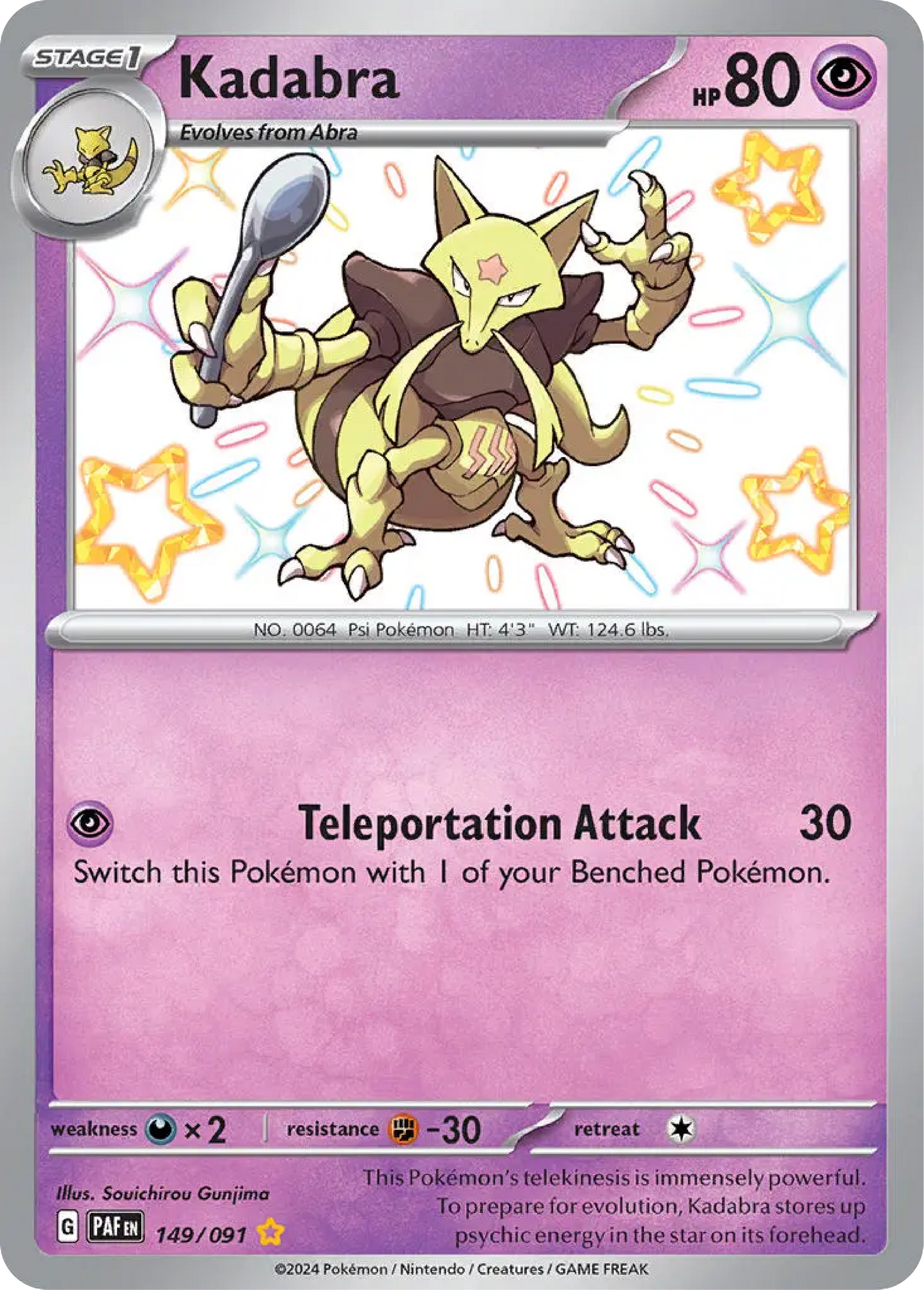 Kadabra (149/091) - Paldean Fates