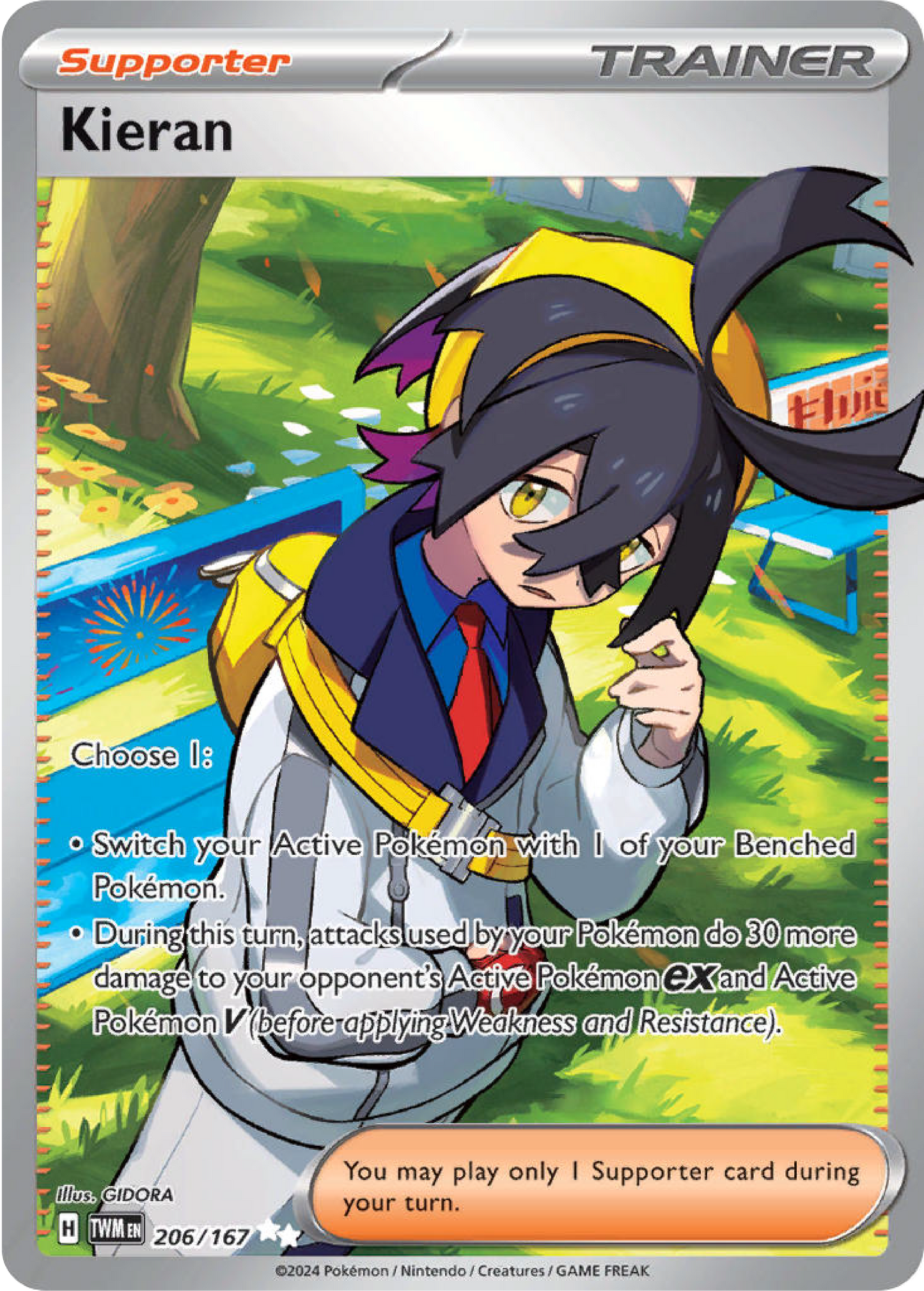 Kieran (206/167) - Twilight Masquerade - Pokemon Card Singles - High Value Hobby