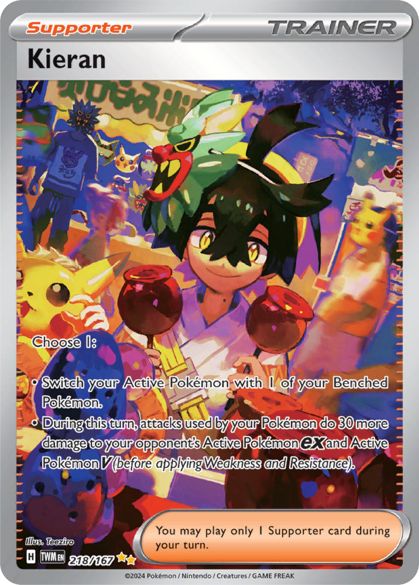 Kieran (218/167) - Twilight Masquerade - Pokemon Card Singles - High Value Hobby