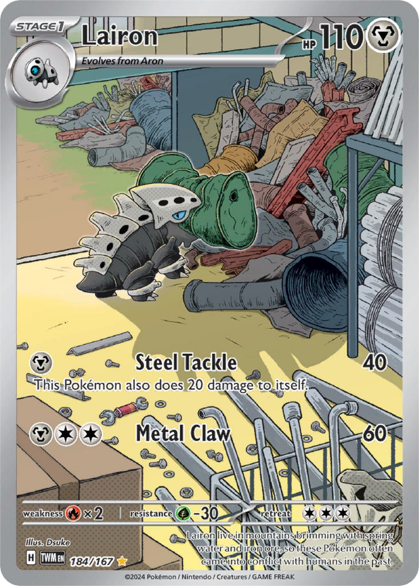 Lairon (184/167) - Twilight Masquerade - Pokemon Card Singles - High Value Hobby