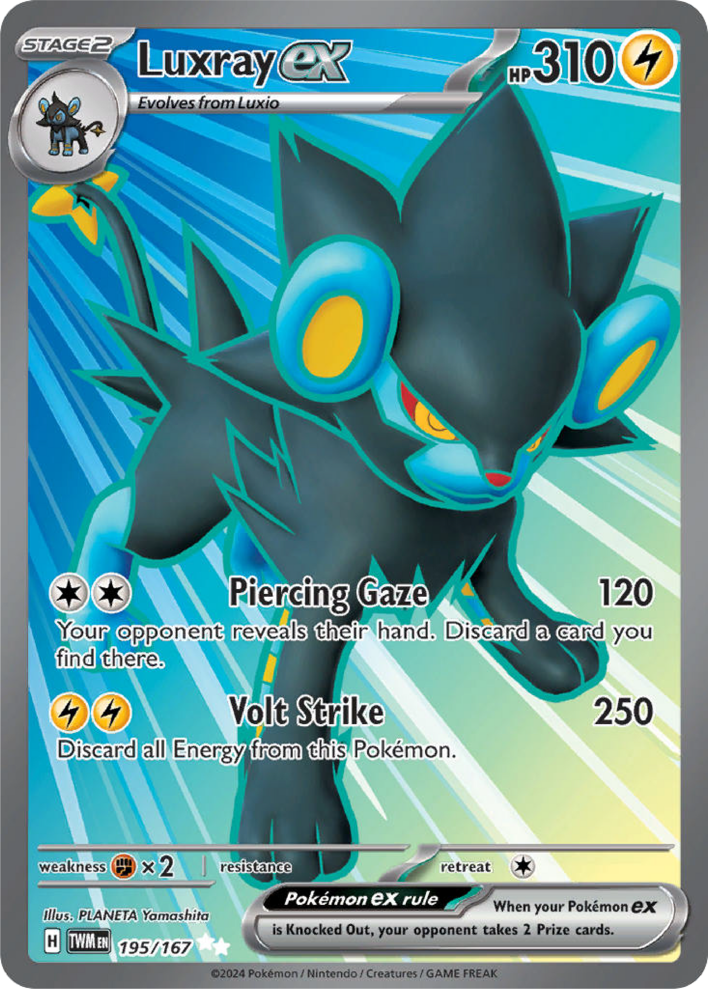 Luxray Ex (195/167) - Twilight Masquerade - Pokemon Card Singles - High Value Hobby