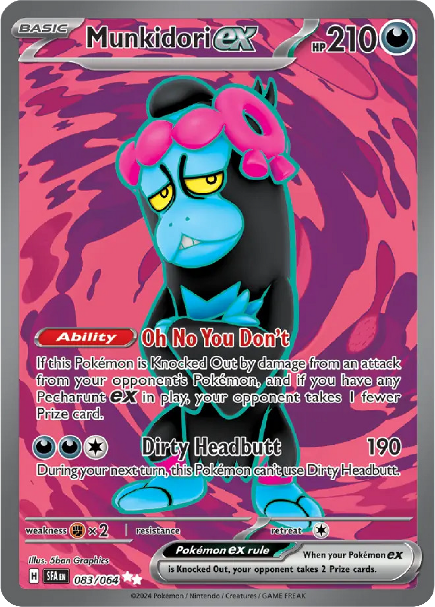 Munkidori Ex (83/64) - Shrouded Fable- Pokemon Card Singles Canada - High Value Hobby