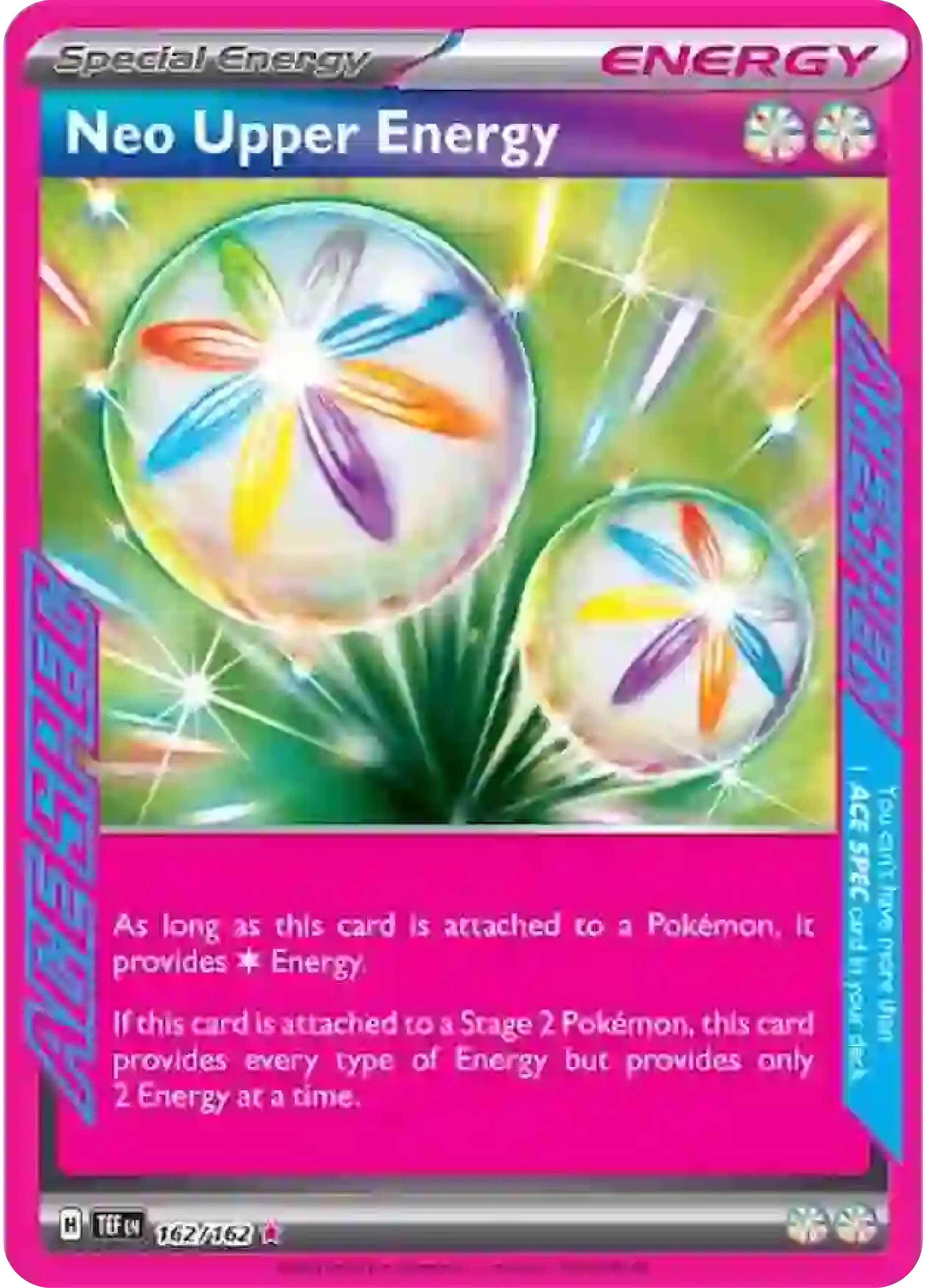Neo Upper Energy (162/162) - Pokemon Scarlet & Violet: Temporal Forces High Value Hobby Neo Upper Energy (162/162) - Pokemon Scarlet & Violet: Temporal Forces High Value Hobby