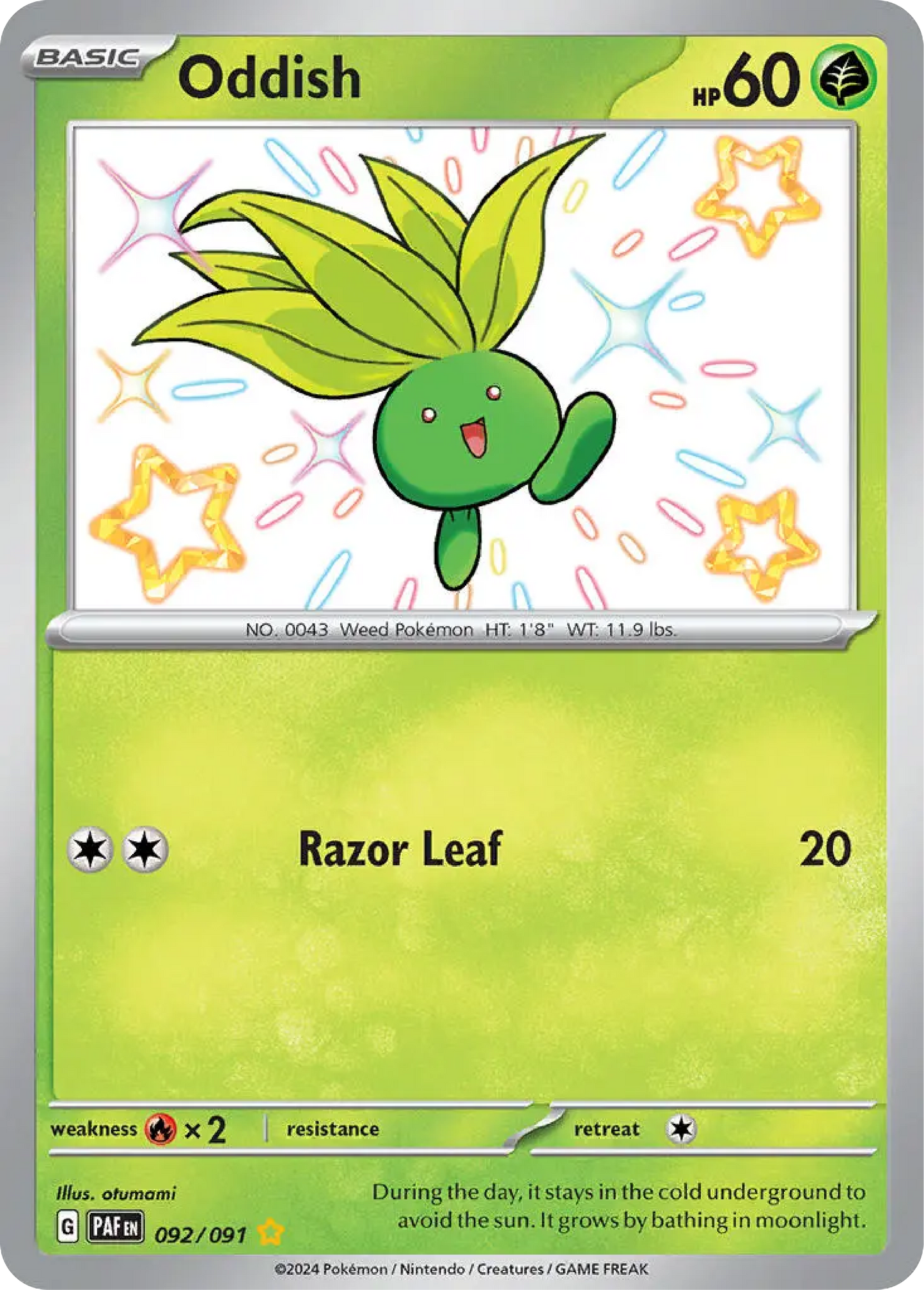 Oddish (092/091) - Paldean Fates