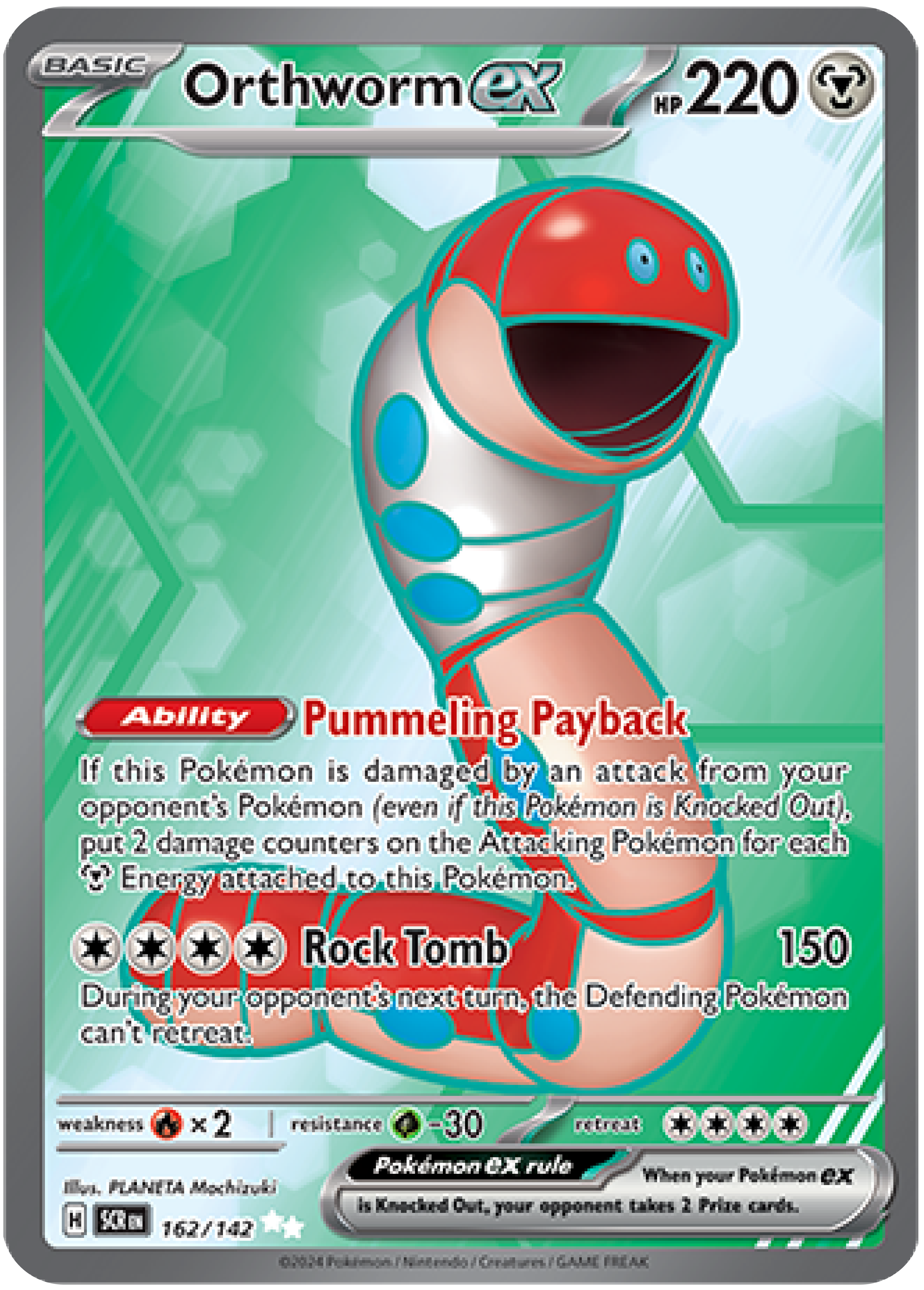 Orthworm ex (162/142) - Pokemon Stellar Crown (SCR) - High Value Hobby Orthworm ex (162/142) - Pokemon Stellar Crown (SCR) - High Value Hobby