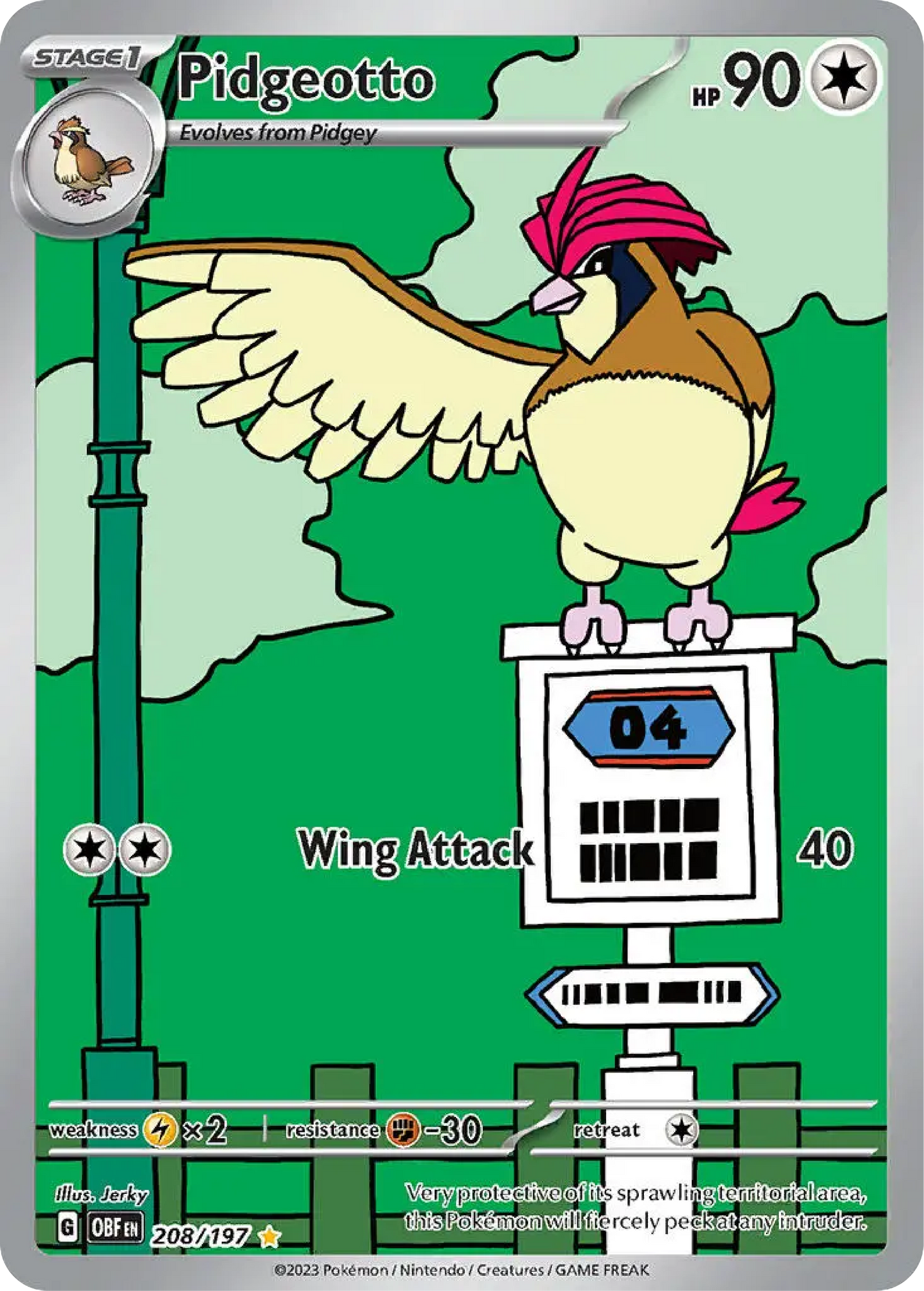 Pidgeotto (208/197) - Obsidian Flames - Buy English Pokemon Card Singles - High Value Hobby