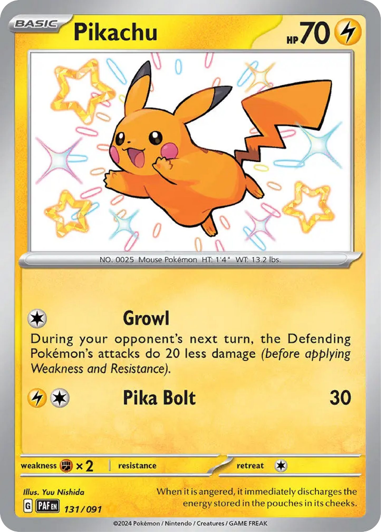 Pikachu (131/091) - Paldean Fates