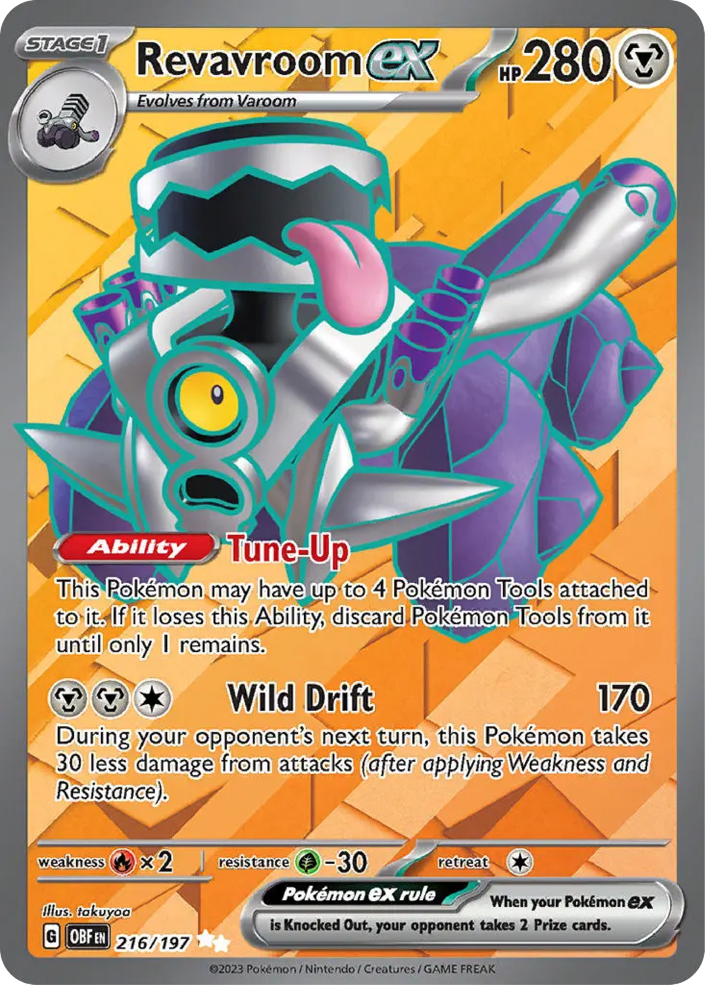 Revavroom ex (216/197) - Obsidian Flames