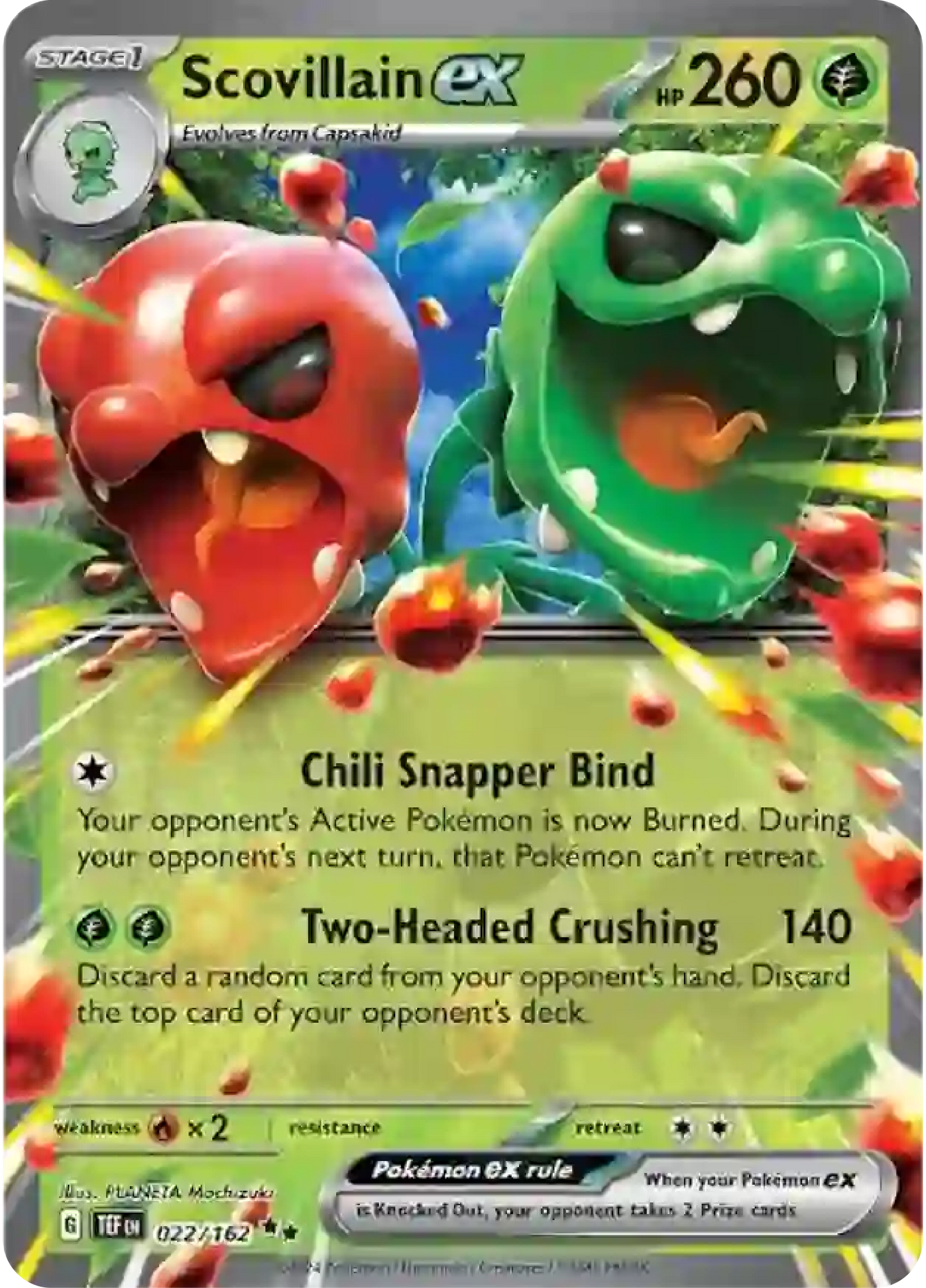 Scovillain Ex - Pokemon Scarlet & Violet Temporal Forces - Pokemon Card Singles - High Value Hobby