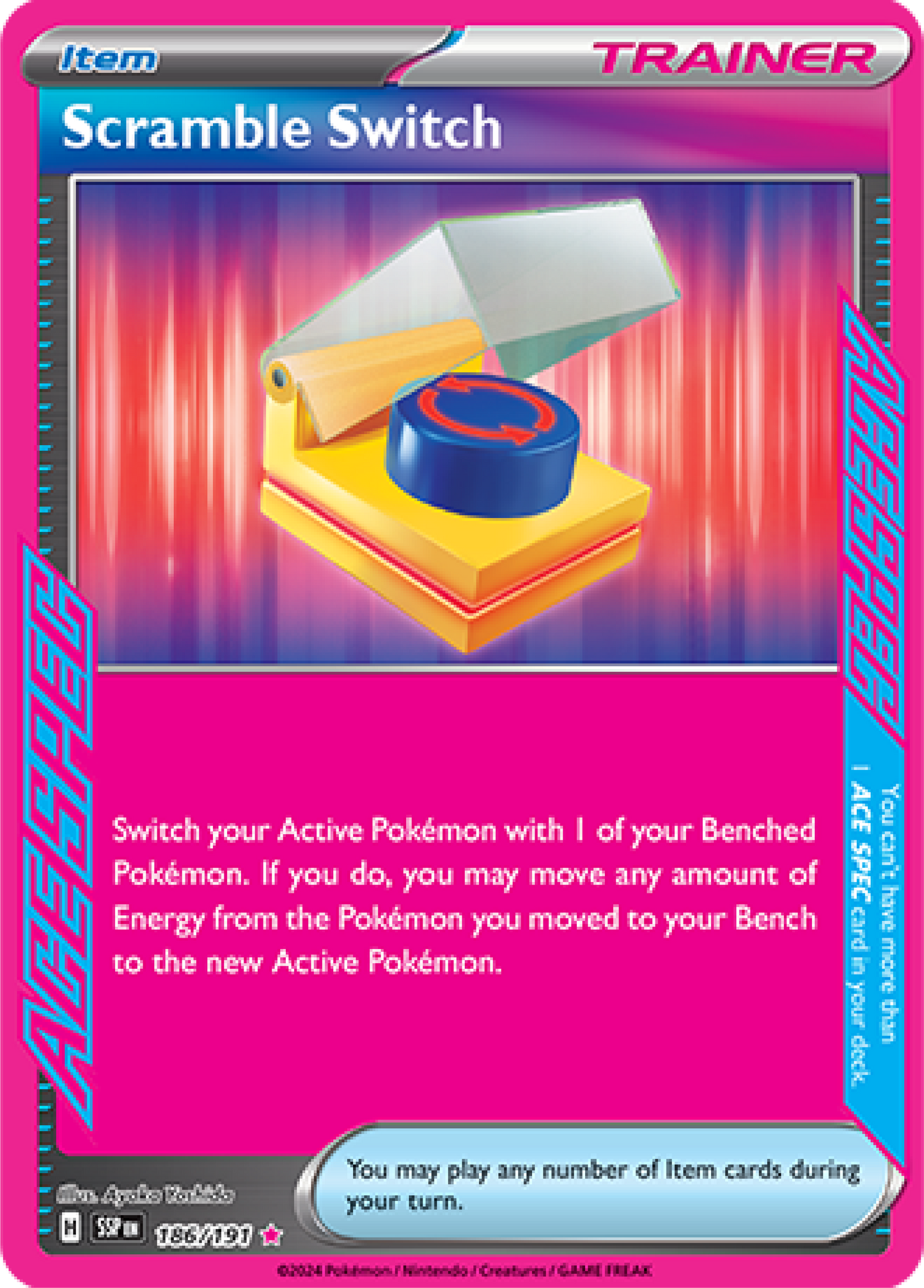 Scramble Switch Ace Spec (186/191) - Pokemon Surging Sparks (SSP) - Pokemon Card Singles Canada - High Value Hobby