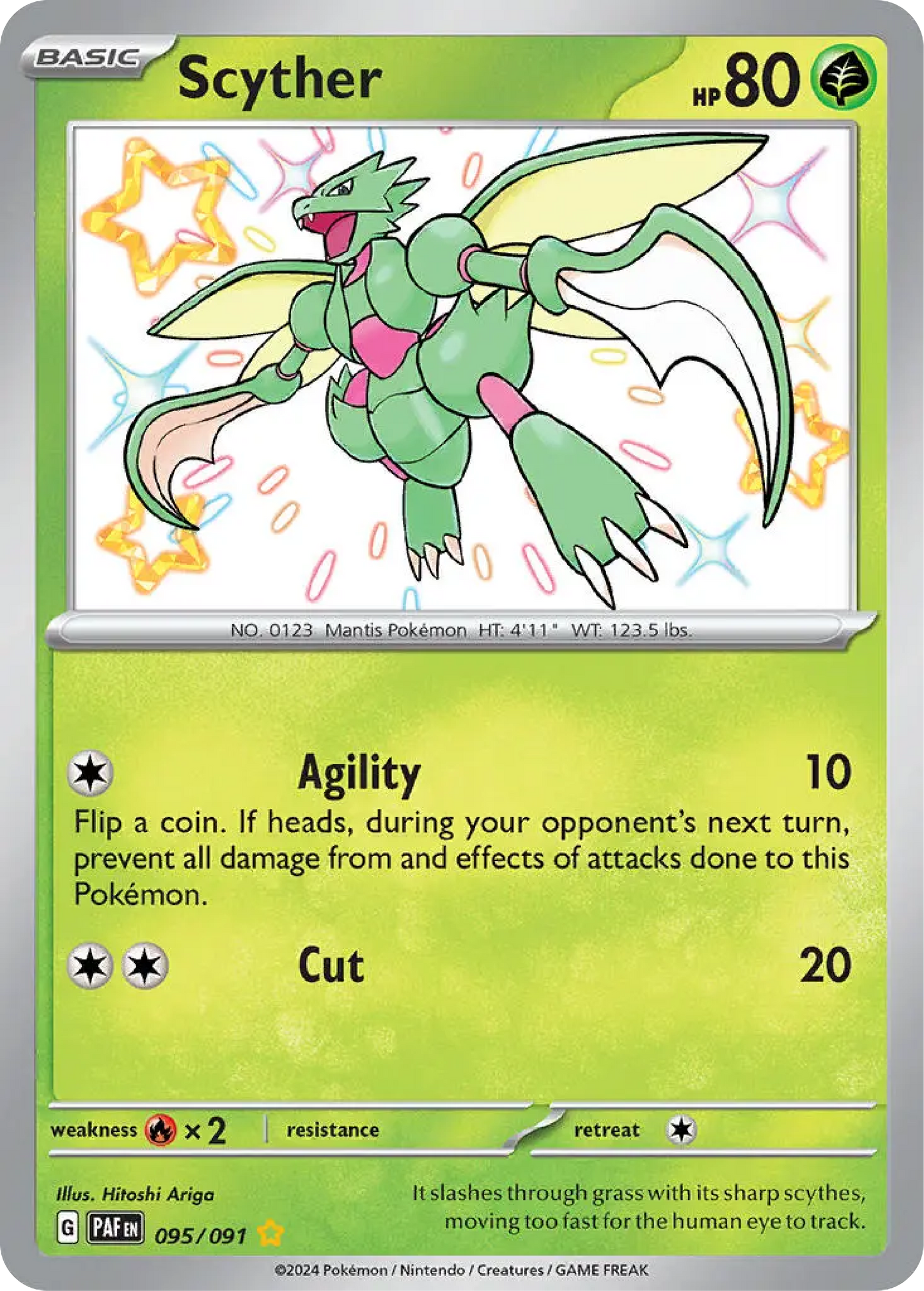 Scyther (095/091) - Paldean Fates