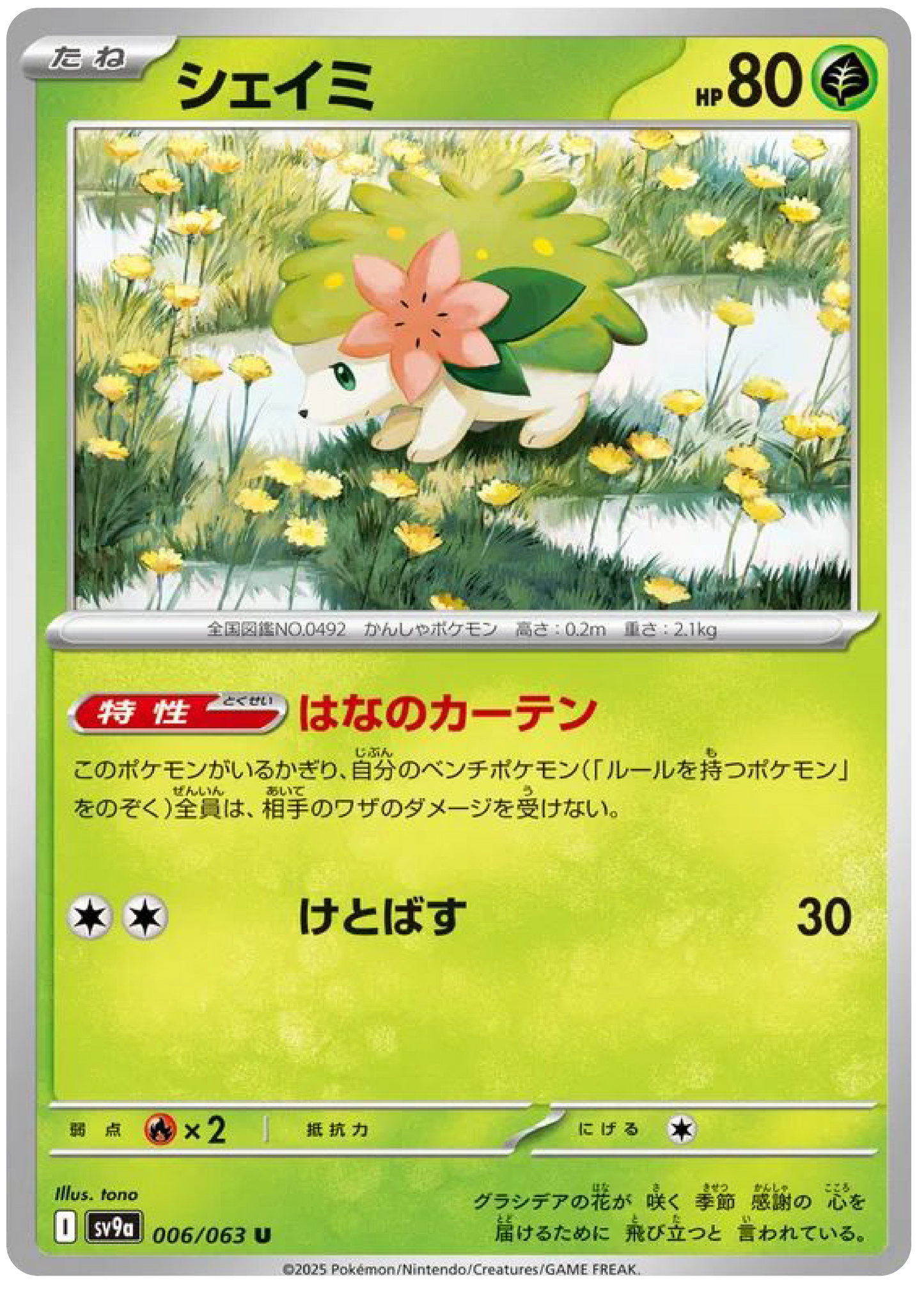 Shaymin (6/63) - Pokemon Heat Wave Arena (sv9a) - Japanese Pokemon Cards Canada - High Value Hobby
