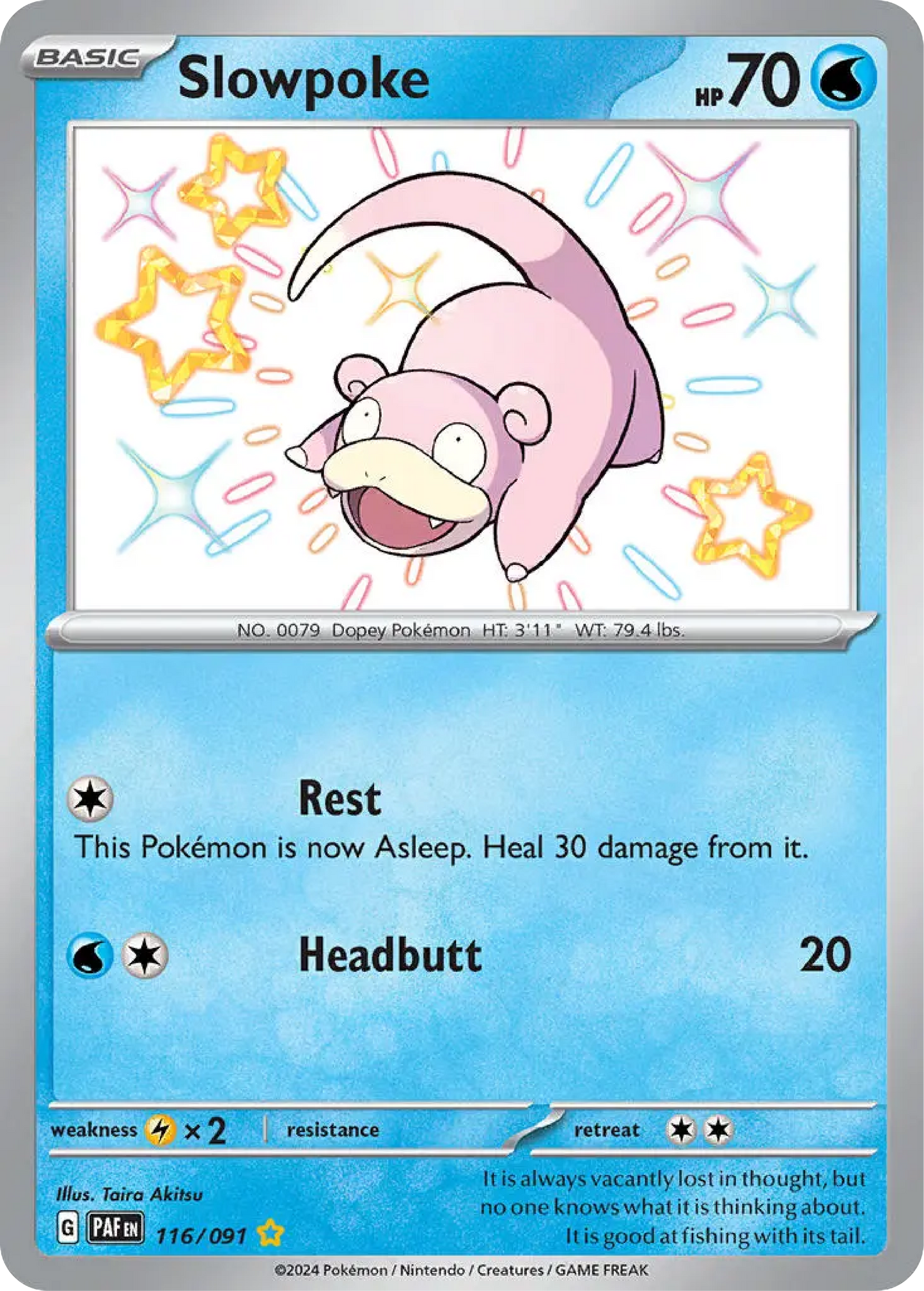 Slowpoke (116/091) - Paldean Fates