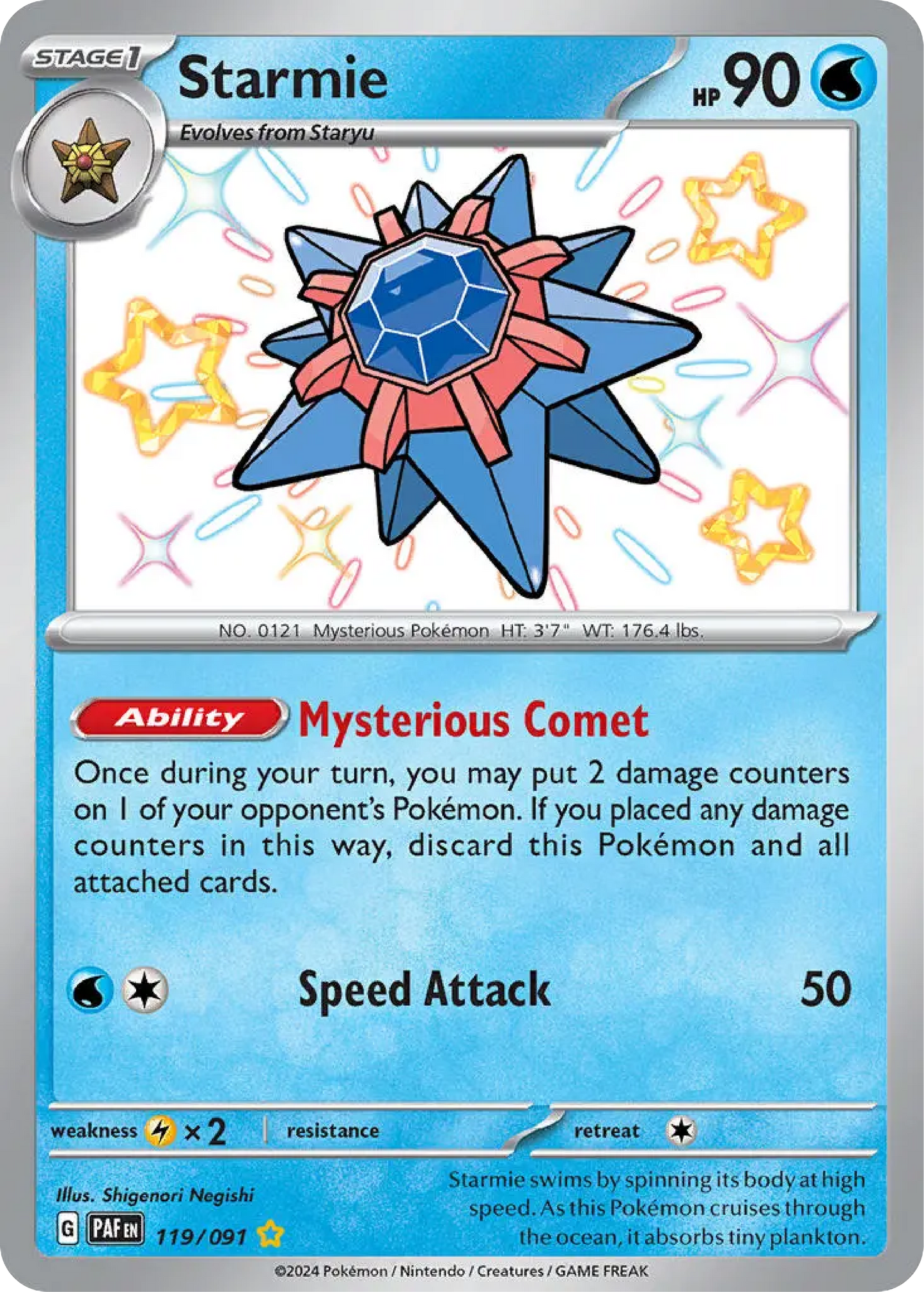 Starmie (119/091) - Paldean Fates