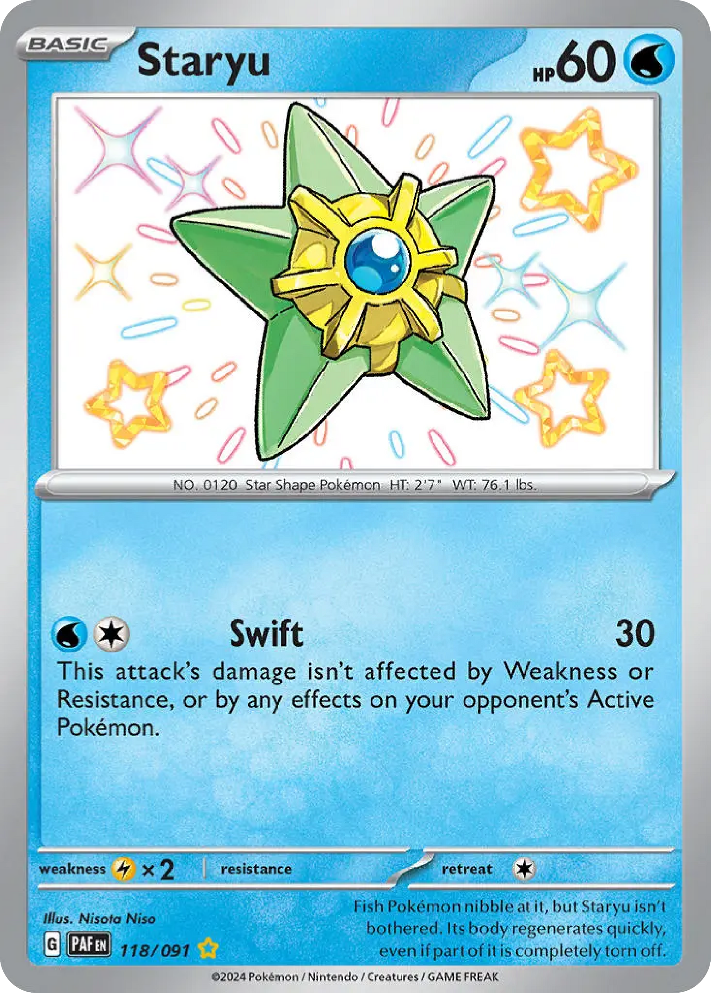 Staryu (118/091) - Paldean Fates