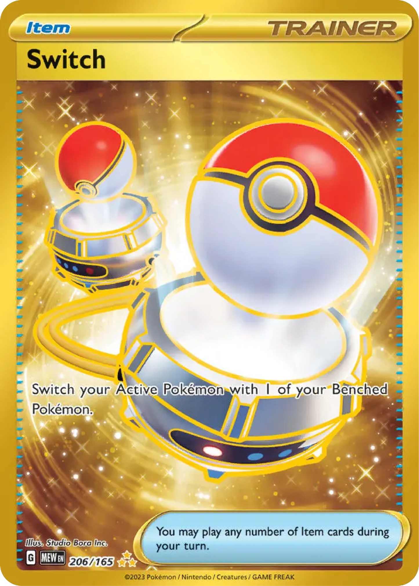 Gold Switch (206/165) - Scarlet & Violet 151 - Pokemon Card Singles - High Value Hobby