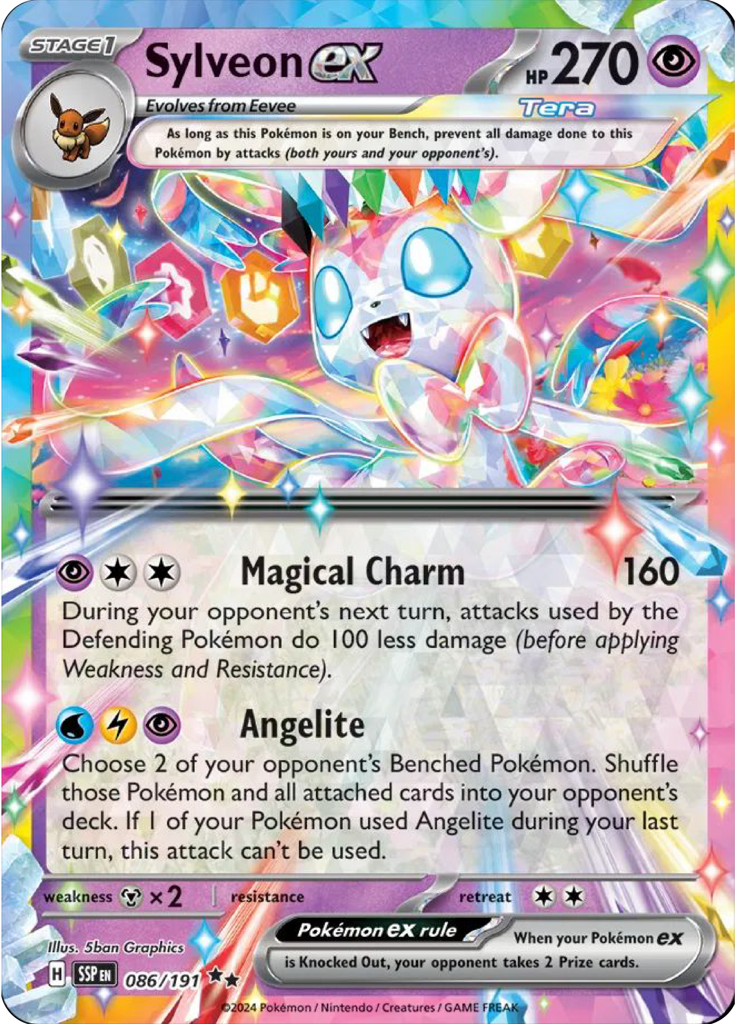 Sylveon ex (86/191) - Pokemon Surging Sparks (SSP) - Pokemon Card Singles Canada - High Value Hobby
