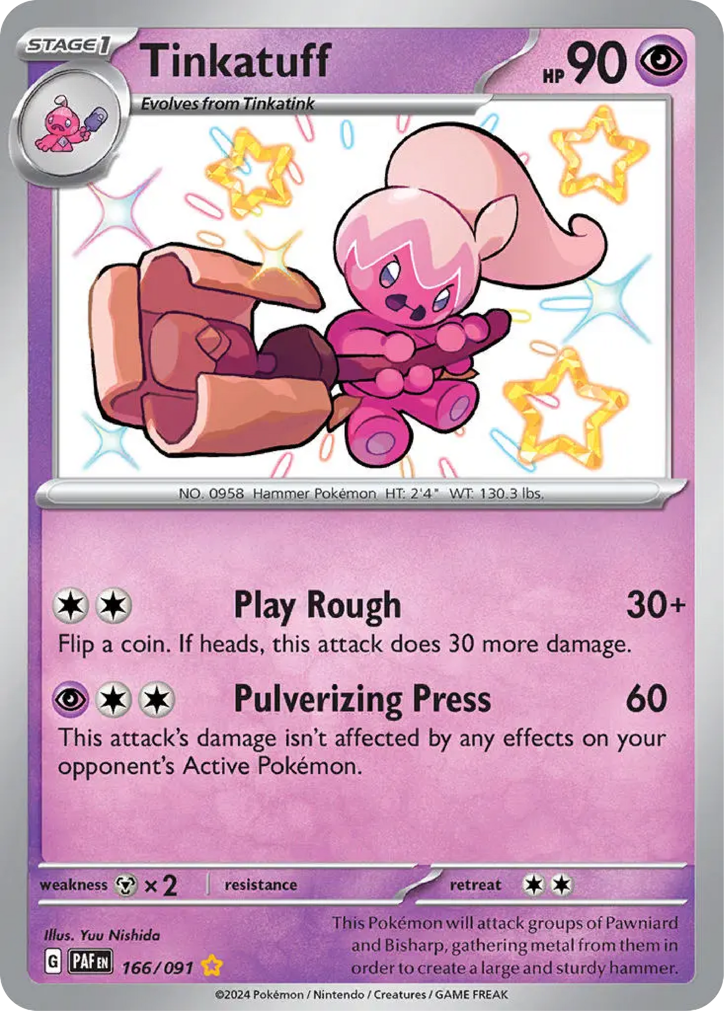 Tinkatuff (166/091) - Paldean Fates