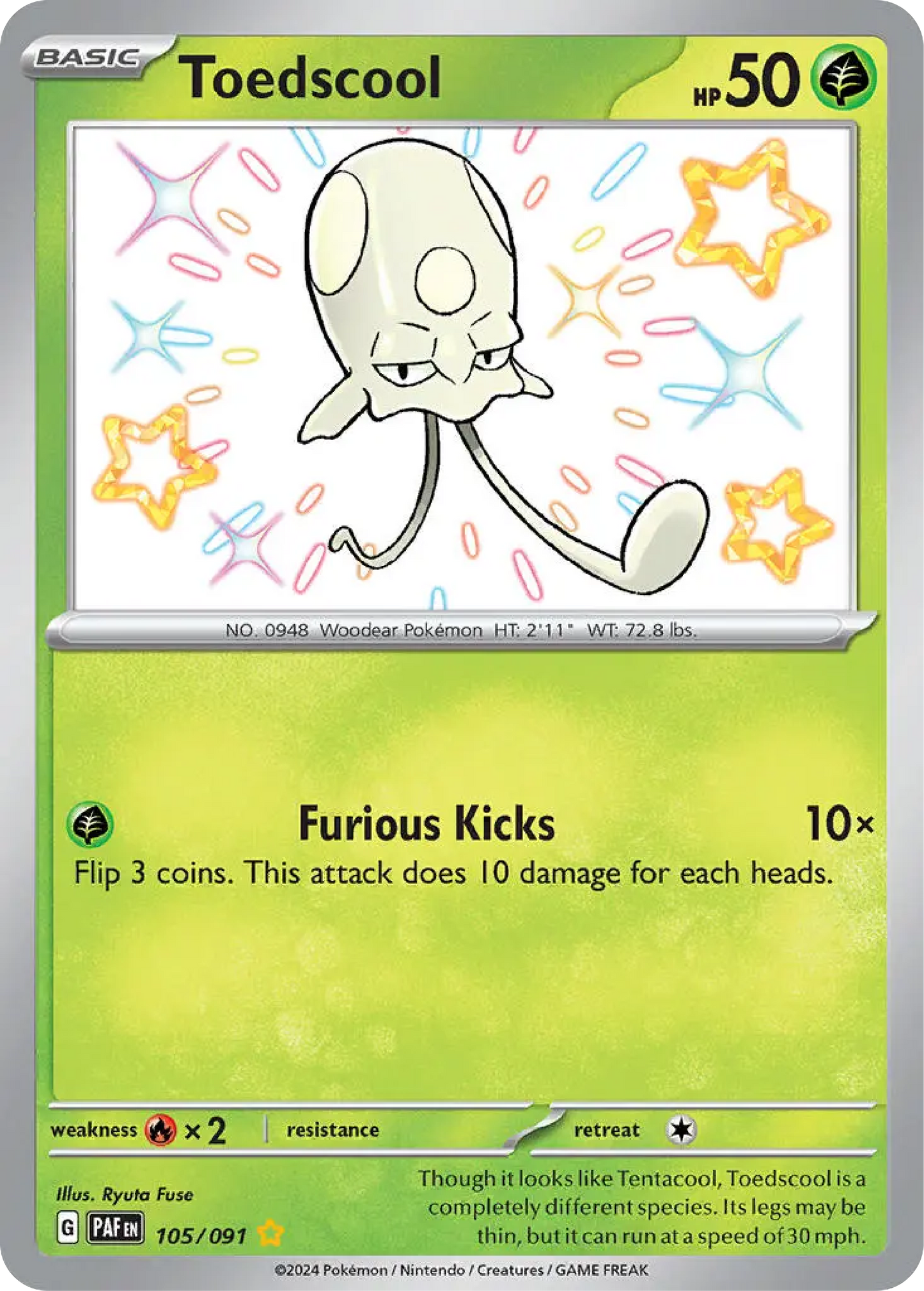 Toedscool (105/091) - Paldean Fates