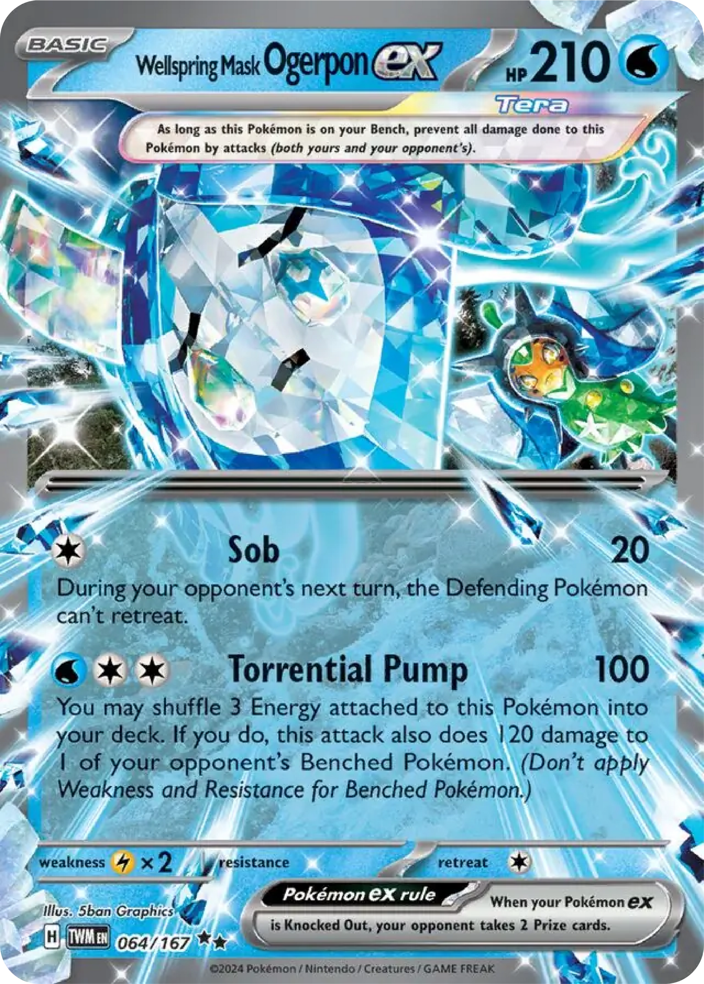 Wellspring Mask Ogerpon Ex (64/167) - Twilight Masquerade - Pokemon Card Singles - High Value Hobby