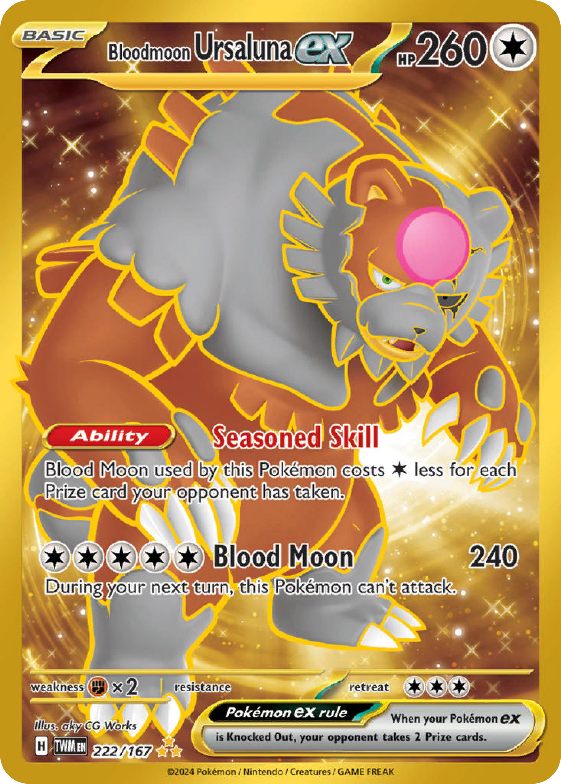 Bloodmoon Ursaluna Ex (222/167)