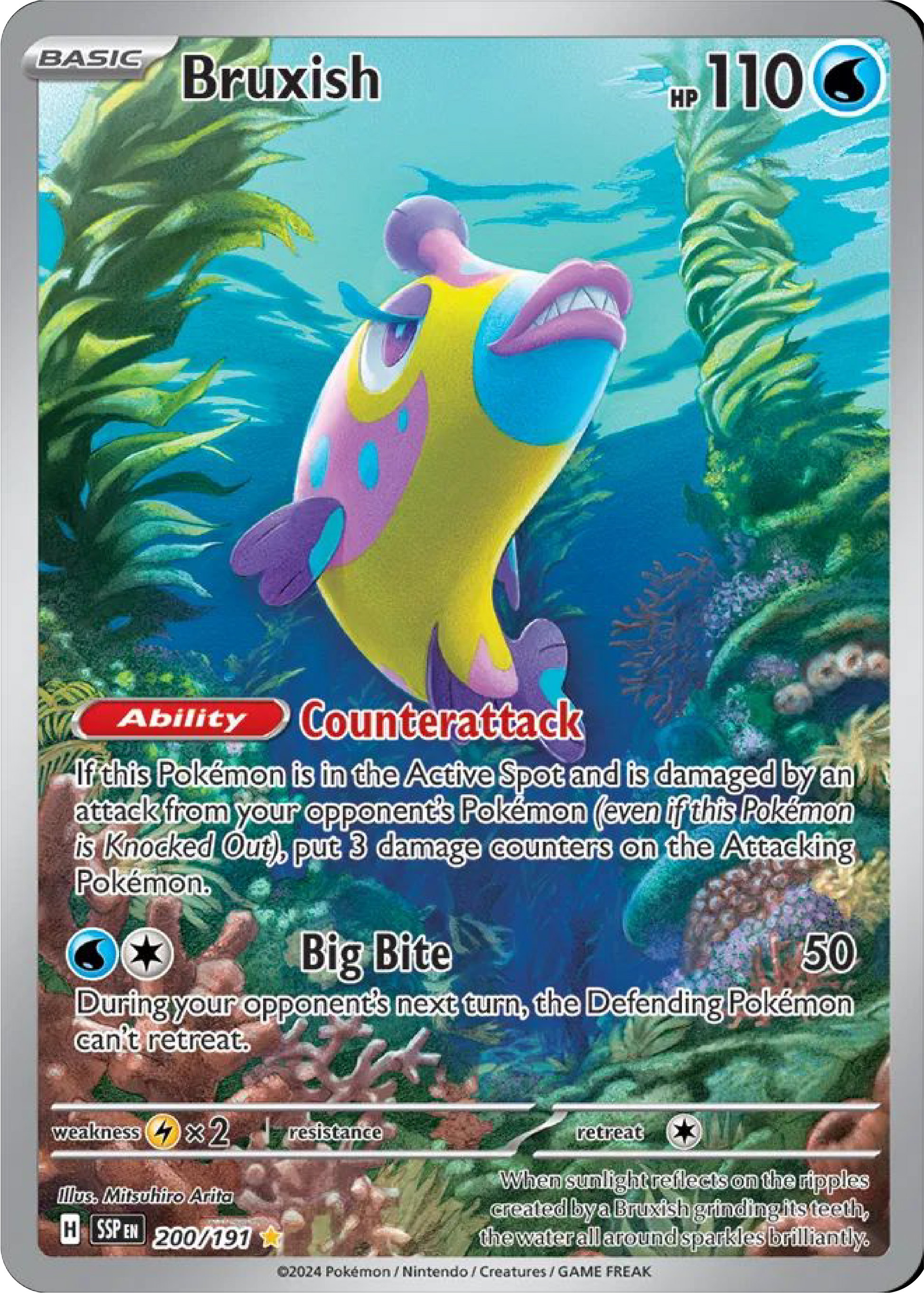 pokemon surging sparks card value Bruxish (200/191) - Pokemon Surging Sparks (SSP)