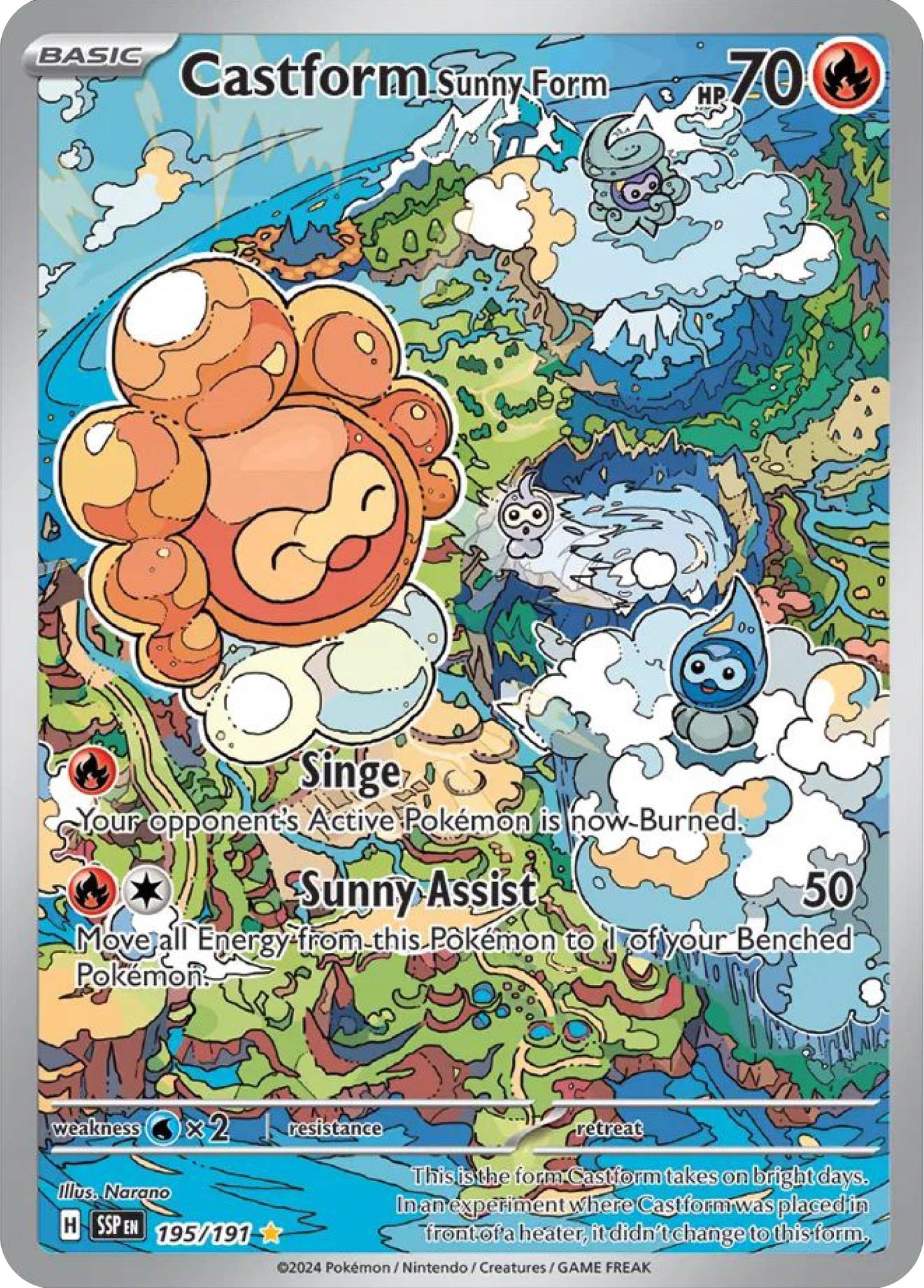 Castform Sunny Form (195/191) - Pokemon Surging Sparks (SSP) - Pokemon Cards Singles Canada - High Value Hobby