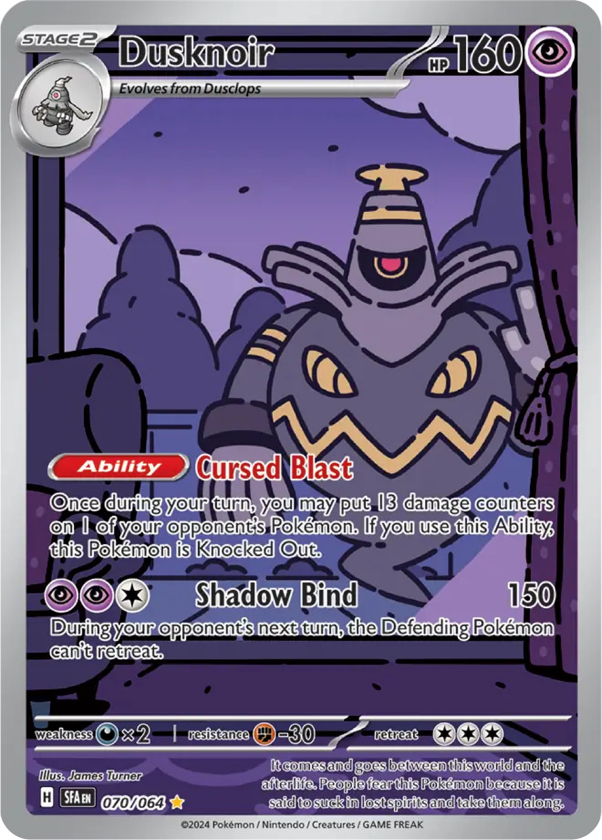 Dusknoir (70/64) - Shrouded Fable- Pokemon Card Singles Canada - High Value Hobby