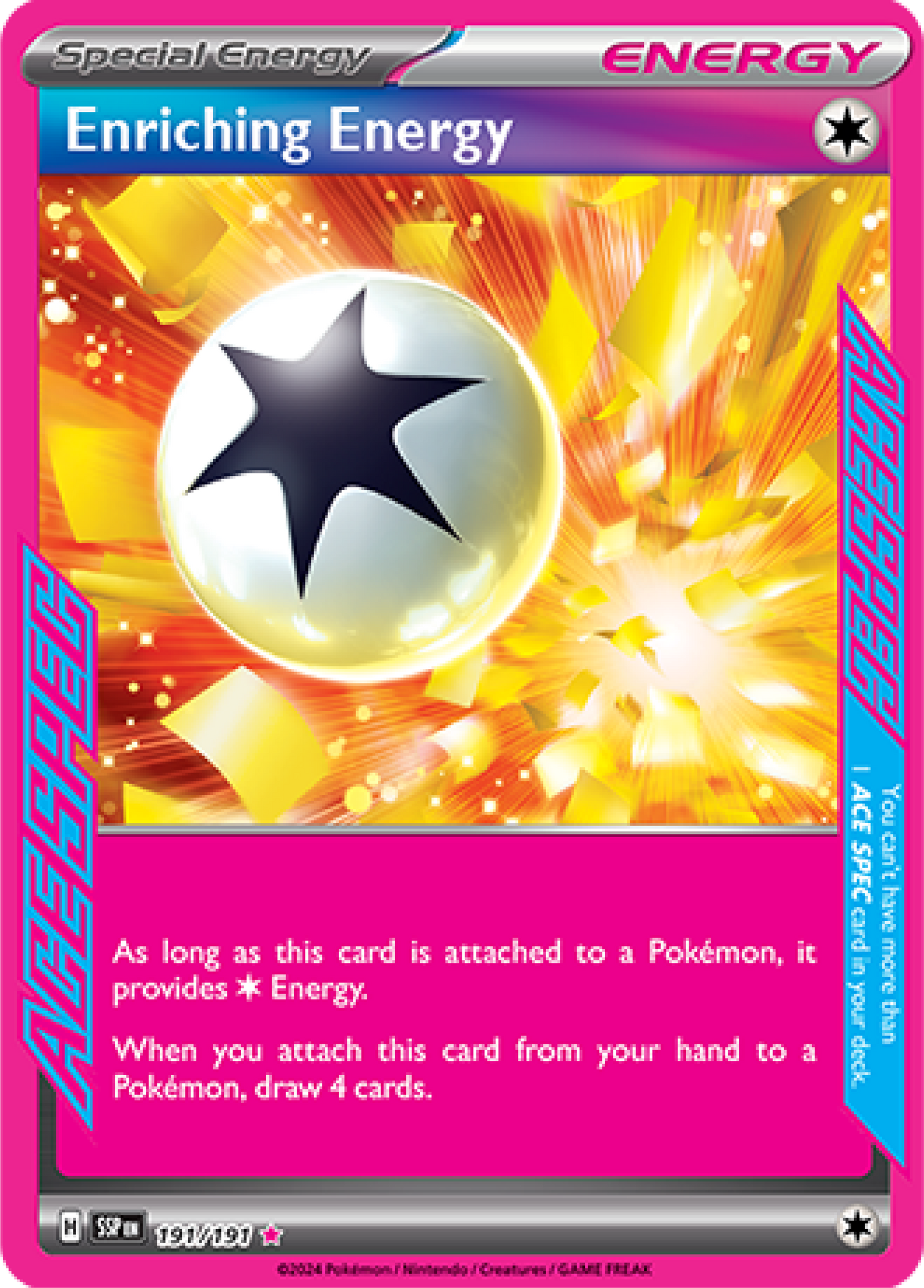 Enriching Energy Ace Spec (191/191) - Pokemon Surging Sparks (SSP) - Pokemon Card Singles Canada - High Value Hobby