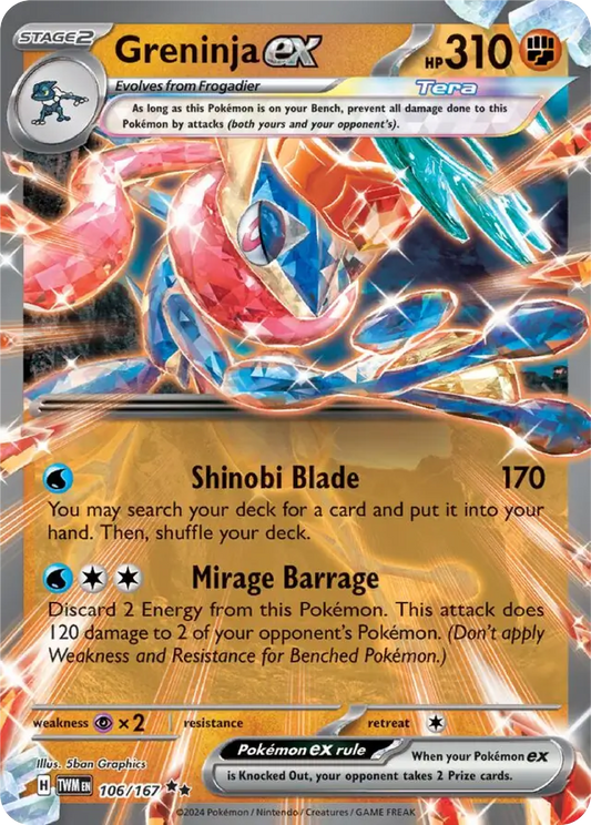 Greninja Ex (106/167) - Twilight Masquerade - Pokemon Card Singles - High Value Hobby