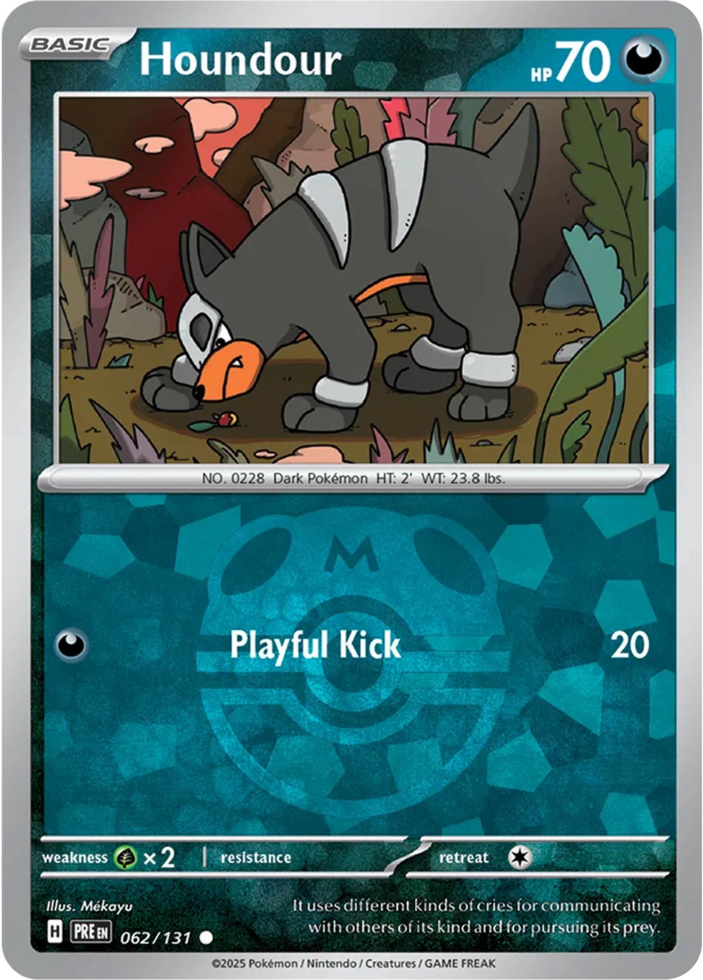 Houndour Masterball Reverse Holo (62/131) - Pokemon Prismatic Evolutions - Pokemon Card Singles Canada - High Value Hobby