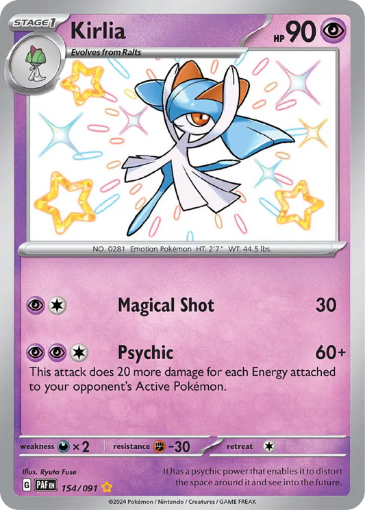 Kirlia (154/091) - Paldean Fates