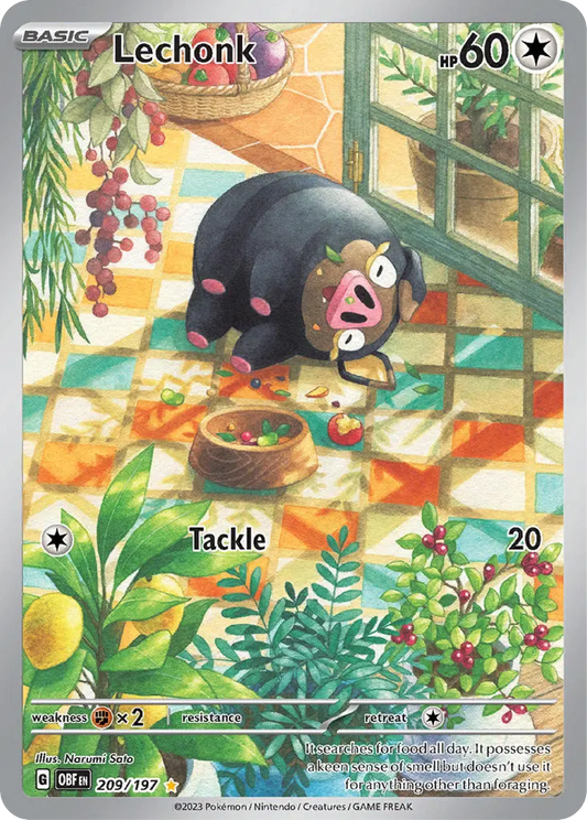 Lechonk (209/197) - Obsidian Flames - Buy English Pokemon Card Singles - High Value Hobby