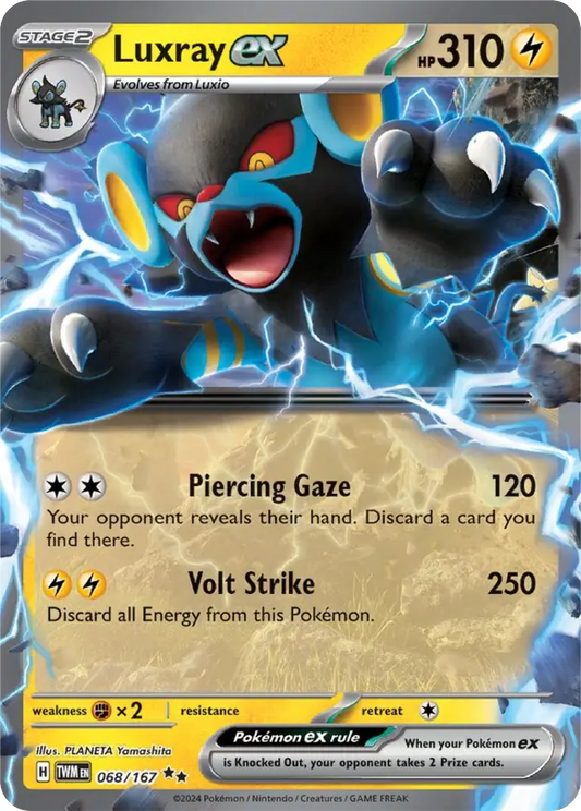 Luxray Ex (68/167) - Twilight Masquerade - Pokemon Card Singles - High Value Hobby