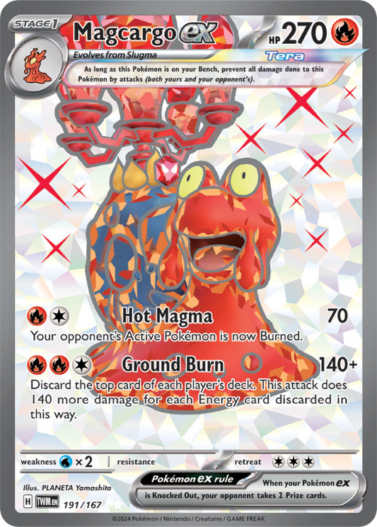 Magcargo Ex (191/167) - Twilight Masquerade - Pokemon Card Singles - High Value Hobby