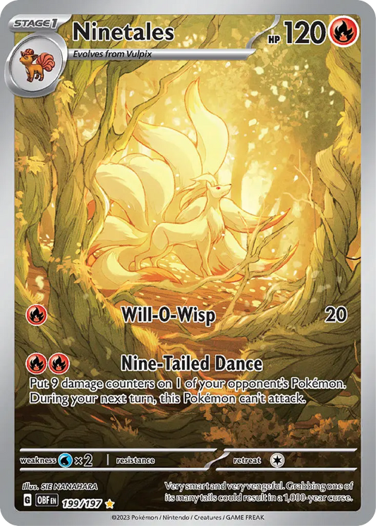 Ninetales (199/197) - Obsidian Flames  - Buy English Pokemon Card Singles - High Value Hobby